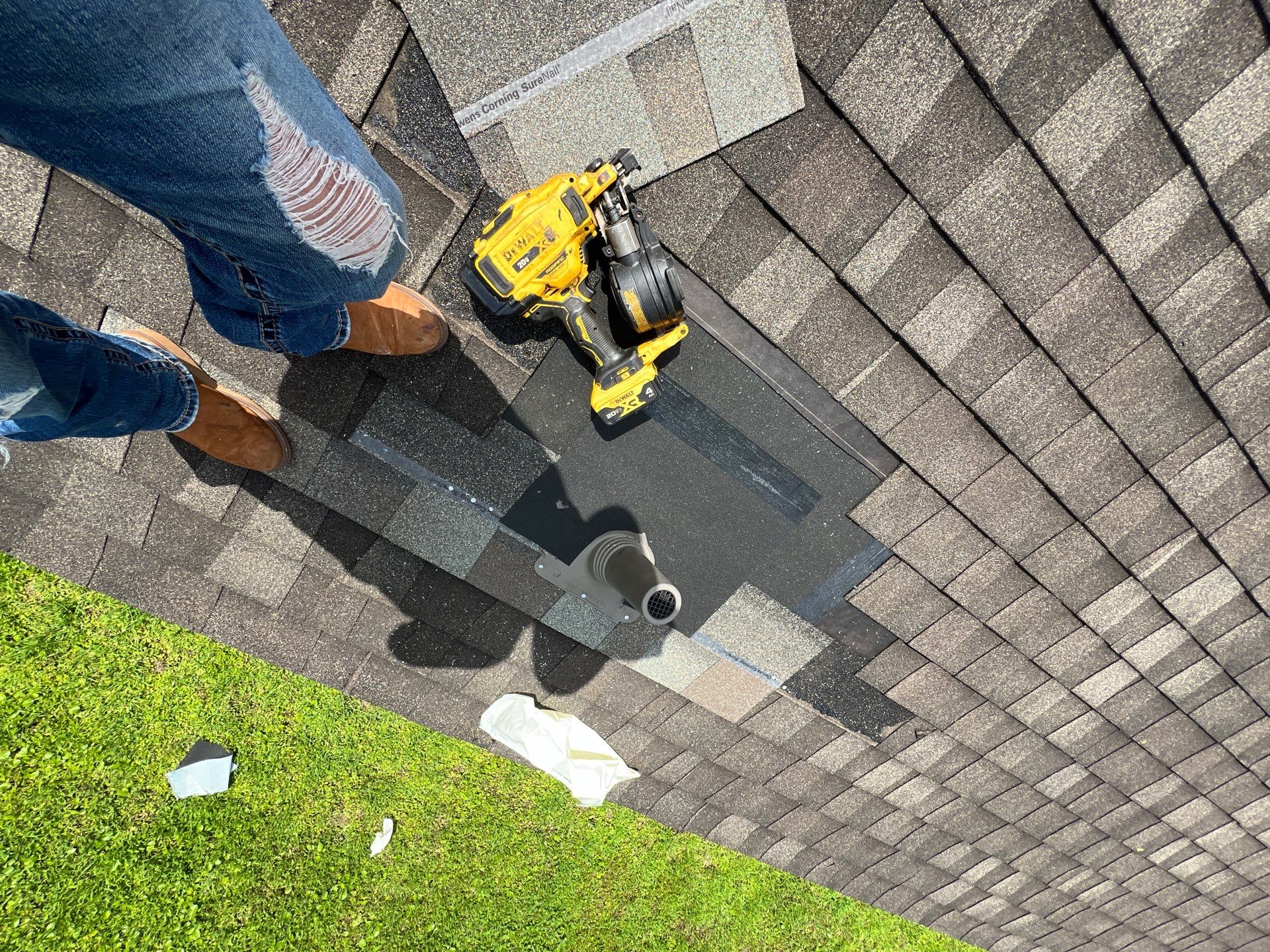 Hail Damage using Owen's Corning Duration (Lifetime) Shingles by Roof Repair Company