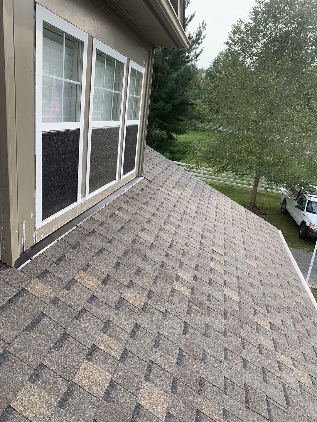 Residential Roofing Installation using Atlas Pinnacle Pristine Heather Blend by Frederick Roof Repair