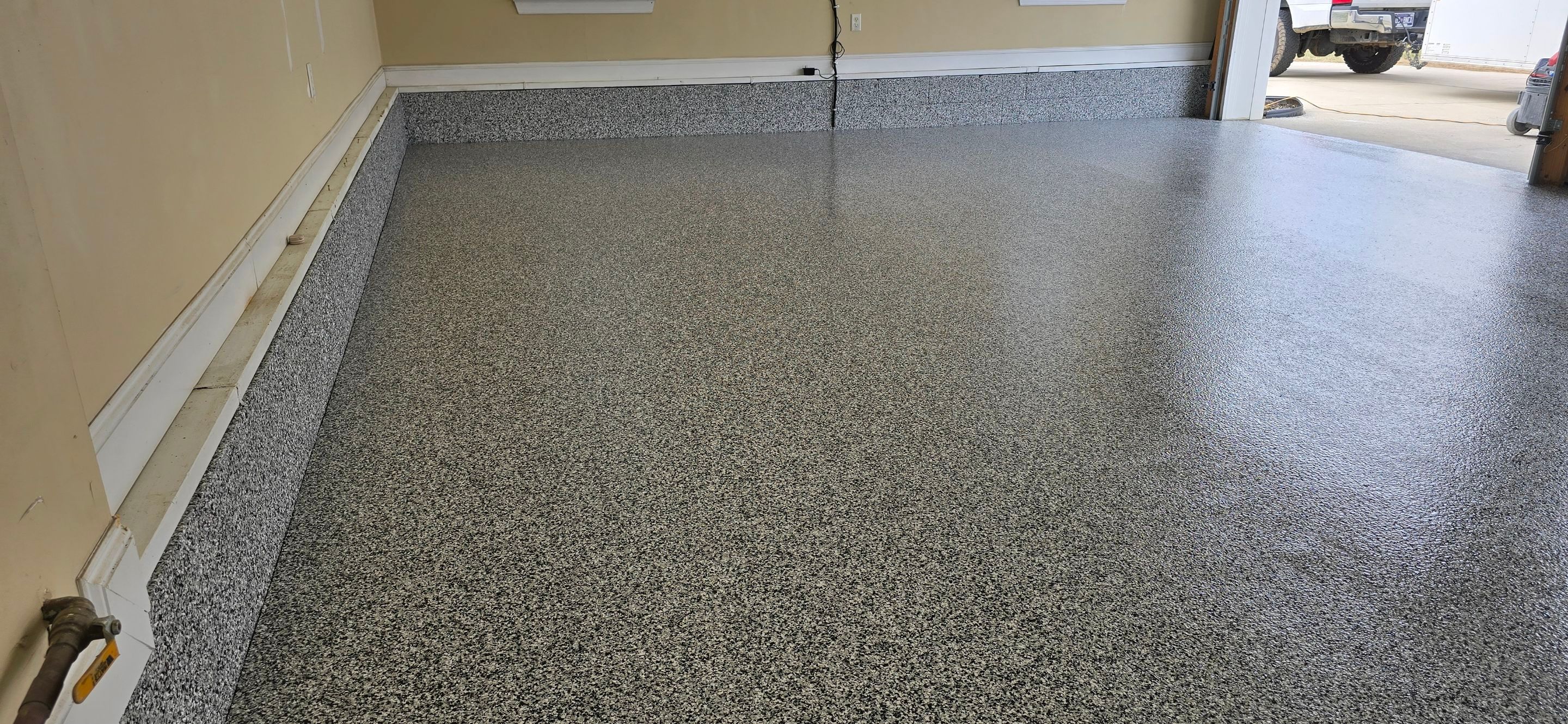 Garage & Front Porch using Domino & Outback by Elite Floor Solutions