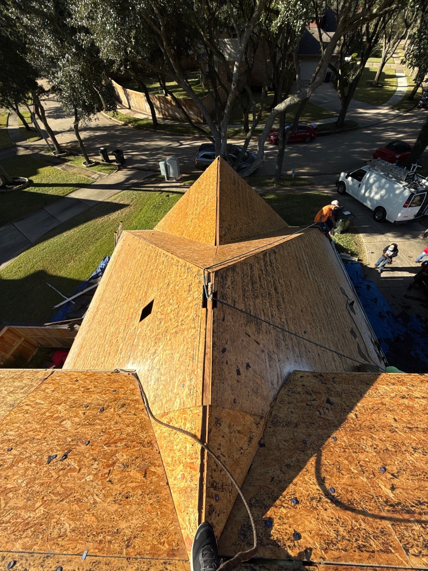 Residential Roof Replacement using GAF HDZ - Charcoal shingles by Elite Roofing LLC