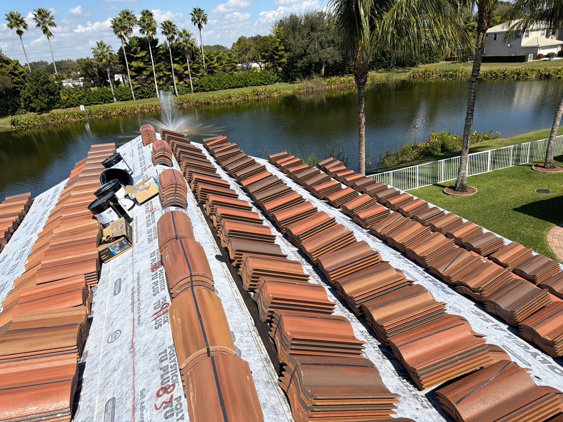 Residential Roofing Installation using Crown by BLUES BROTHERS CONSTRUCTION CORP