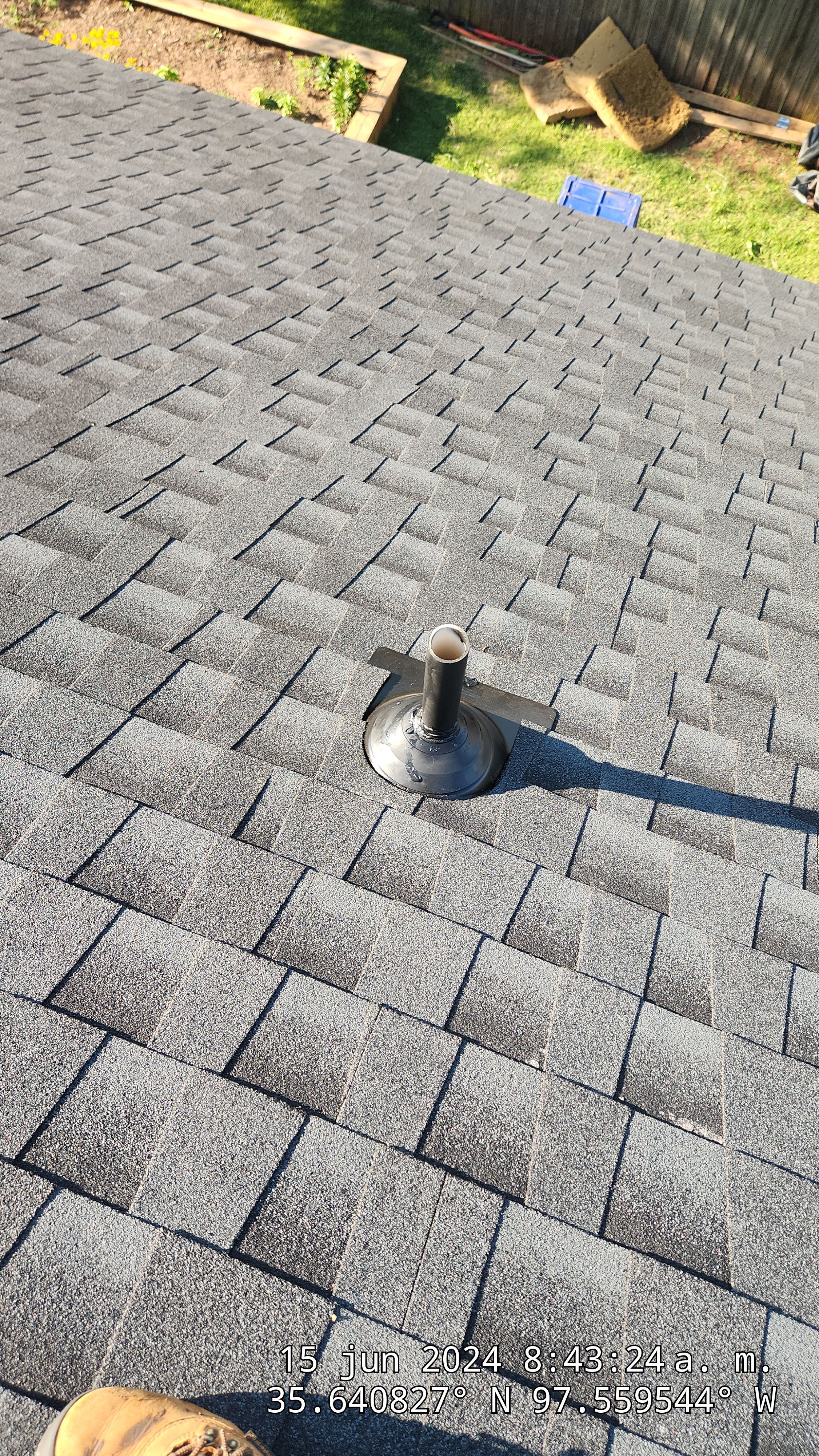 Reroof using GAF HDZ in Charcoal by Castillo Roofing