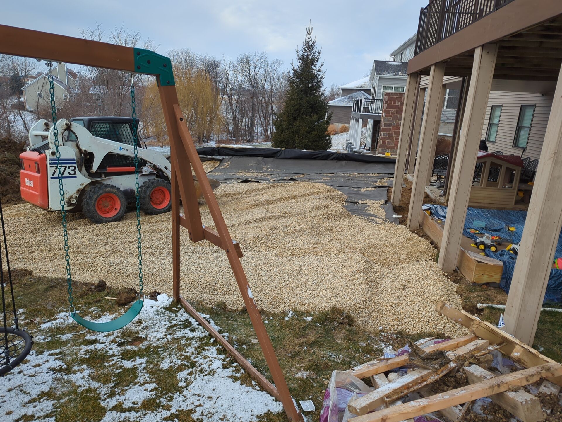 Retaining wall using Rosetta stone by ACE Waterproofing & Basement Solutions