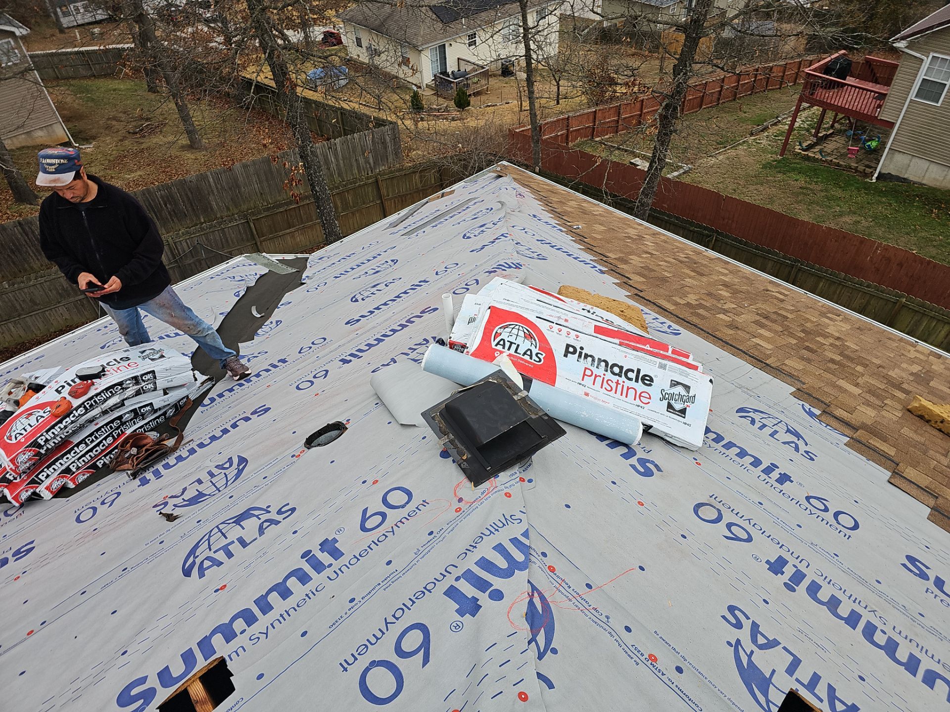 Residential Roof Replacement - Atlas Pinnacle Pristine Architectural Shingles - Color Morning Harvest  by Titan Commercial & Residential Roofing 