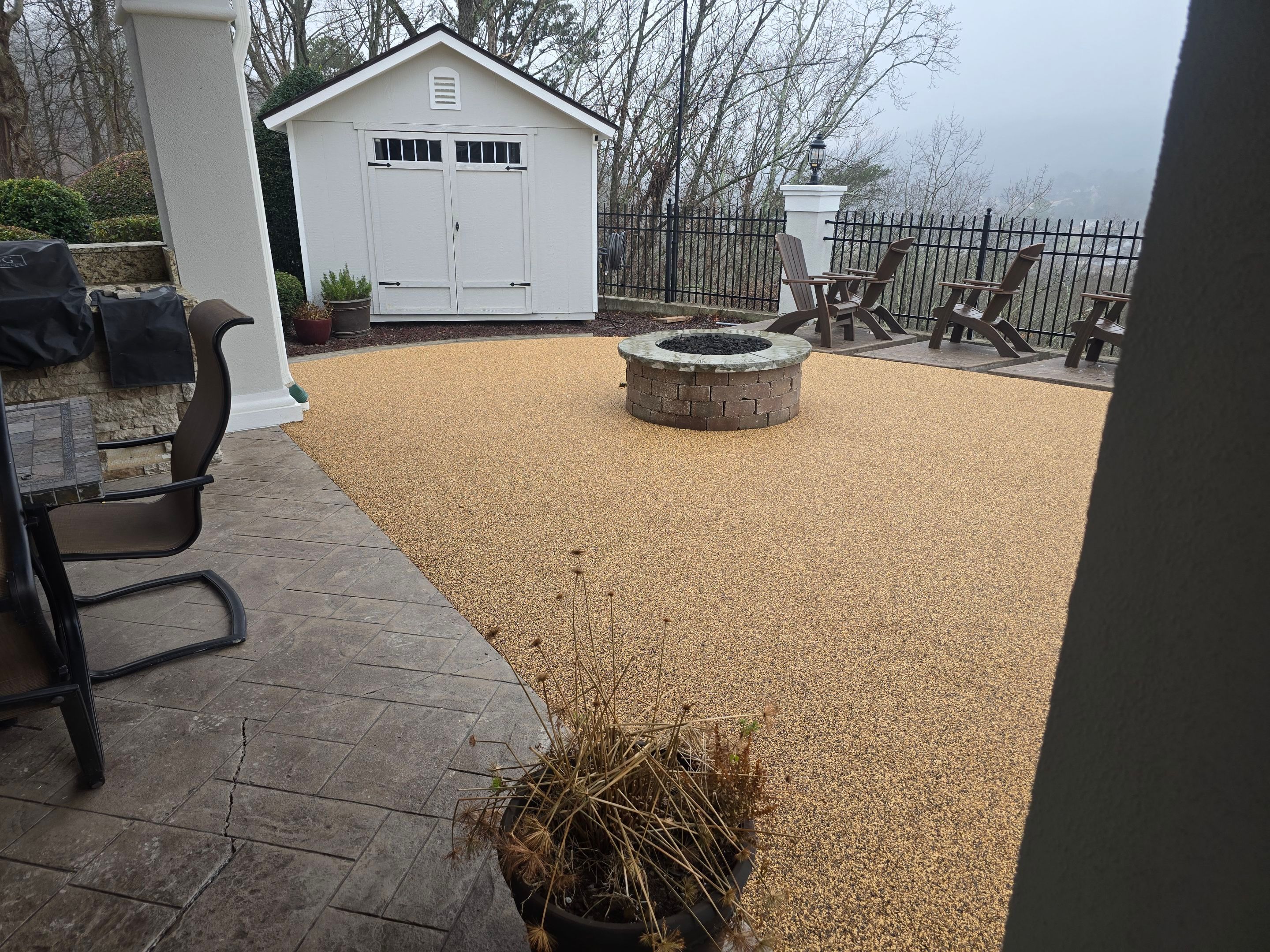 Pool Deck Using Brownstone by Elite Floor Solutions