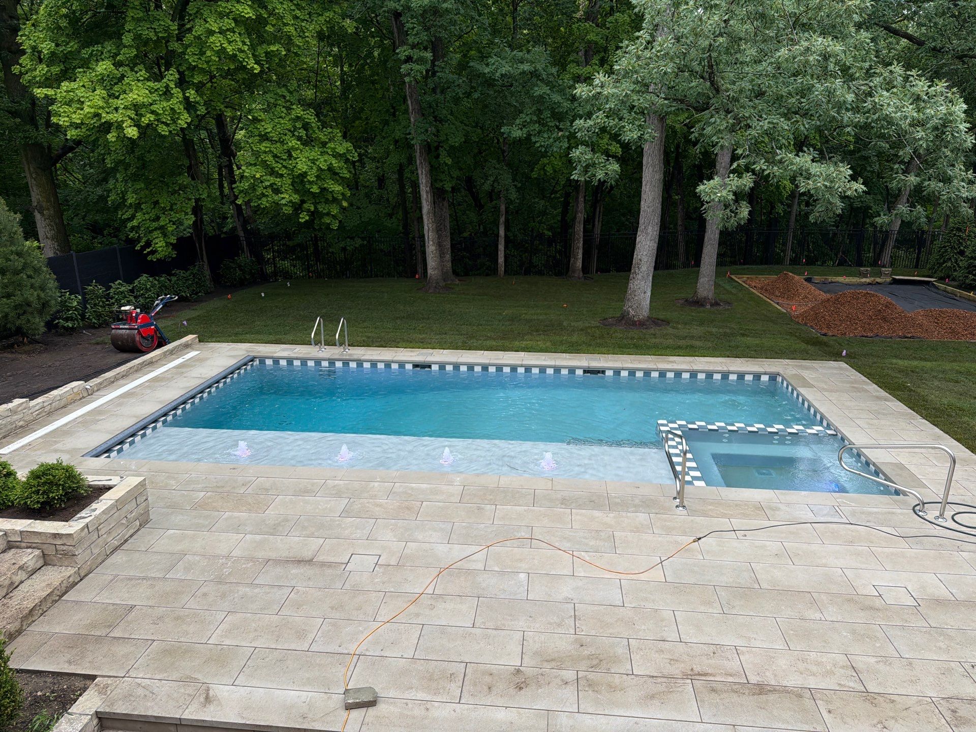 Platino Checkered Tile by North Shore Pool & Spa