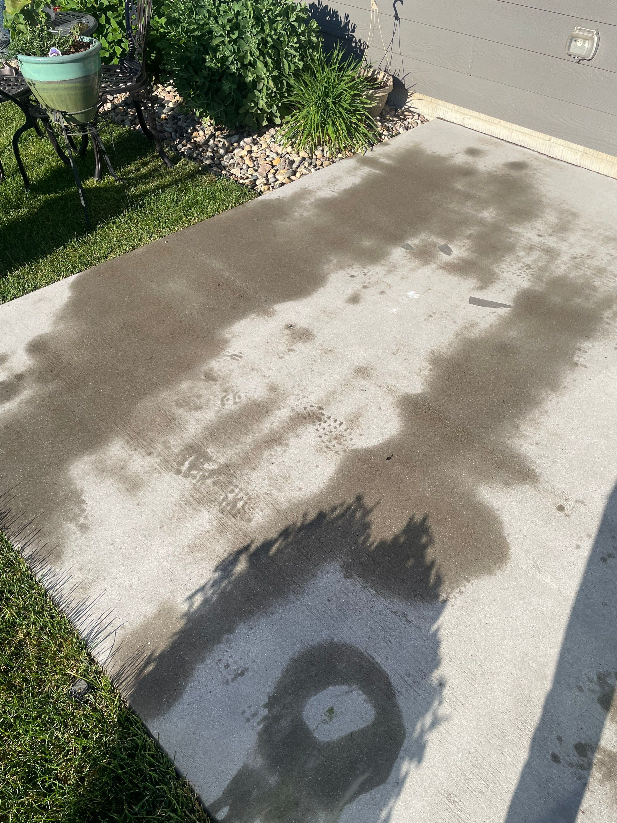 Custom Concrete Coating for Sioux Falls Patio and Front Walkway by Select Painting, Coatings & Garage Cabinets