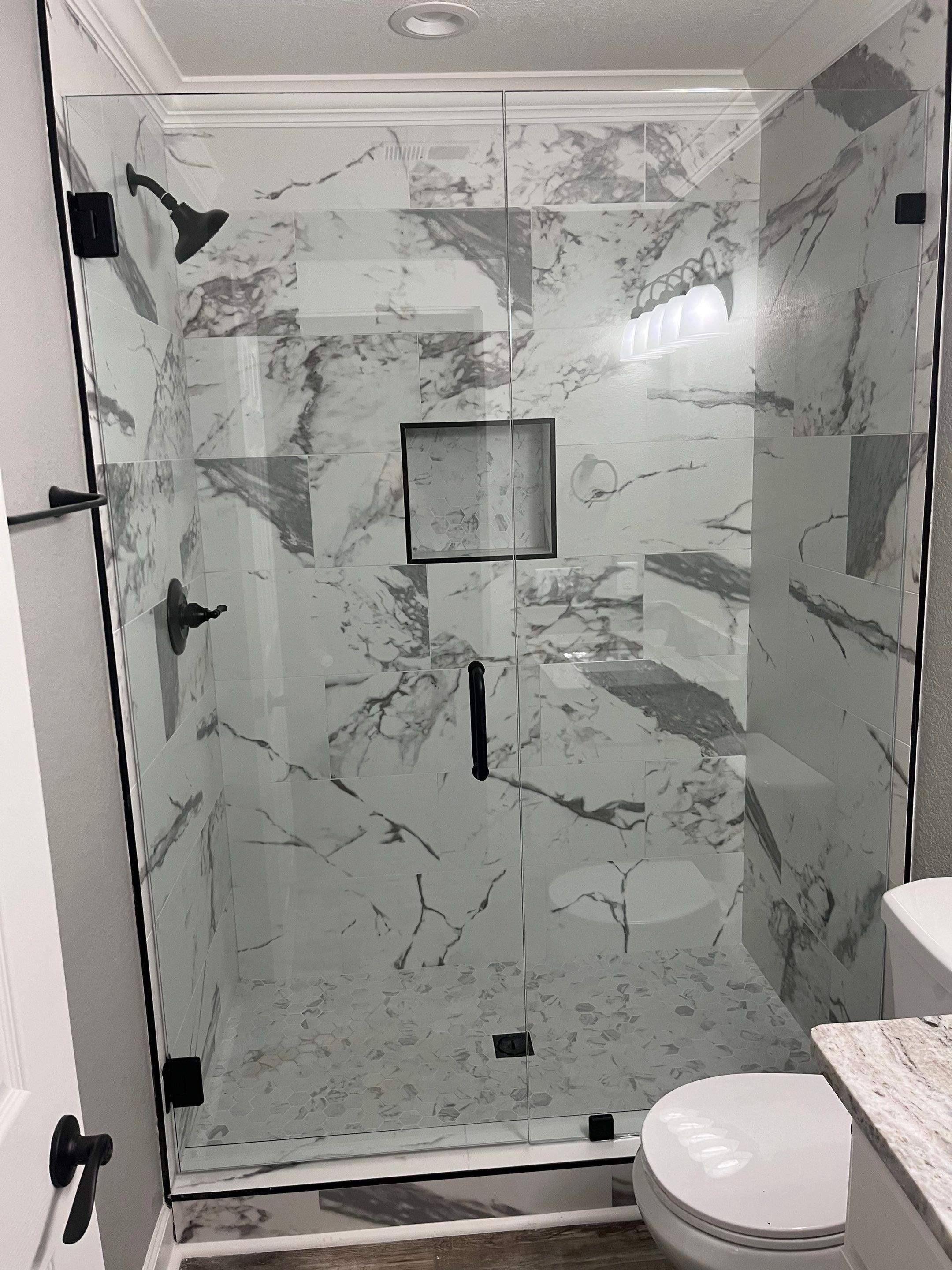 Shower Pictures by Custom Glass Service