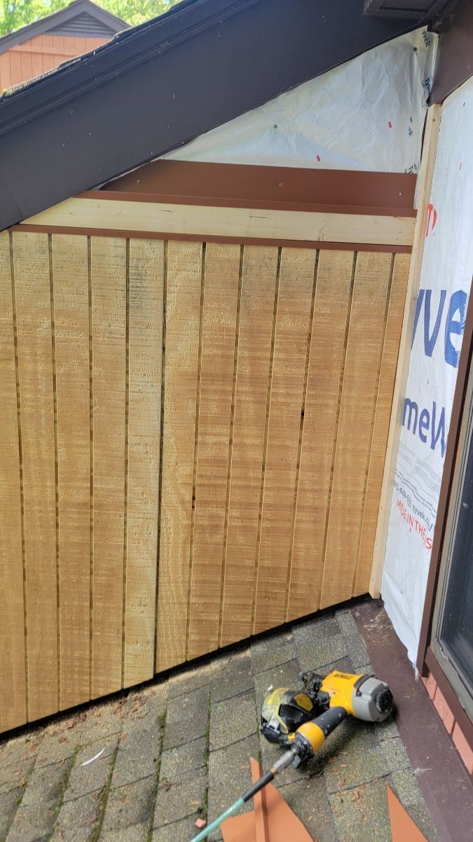 Woodbridge: T1-11 Pywood Panel Siding Installation by RM Banning, Inc.