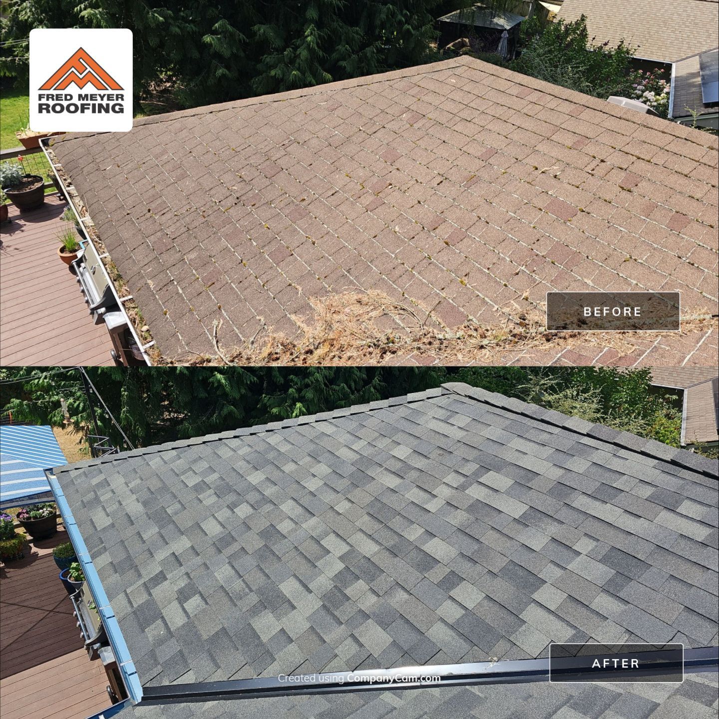 Roofing Project in Burien by Fred Meyer Roofing