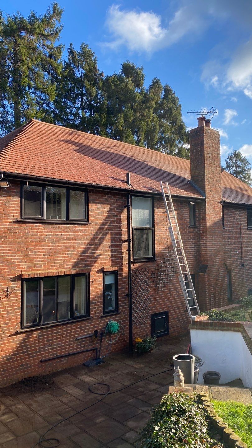 Roof Clean  - Moss Removal - Gutter Clean using Honda 15lpm Low Pressure Washing Machine by Ges Exterior Cleaning ltd
