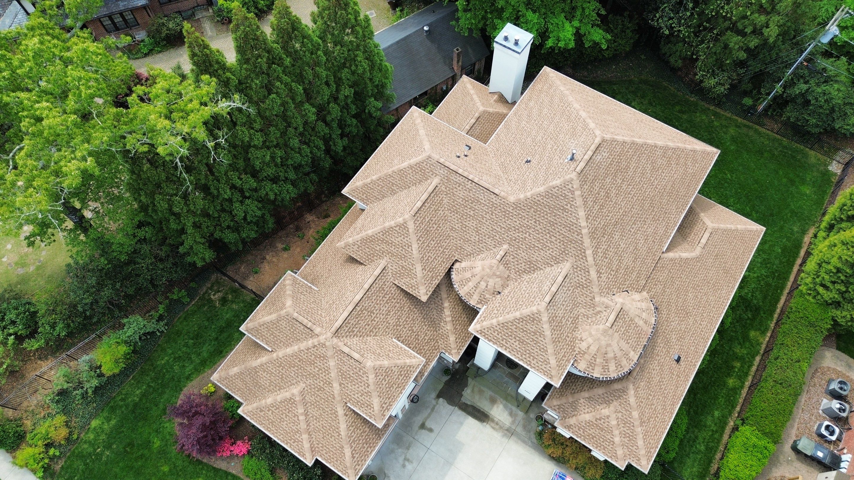 Full Roof Replacement using GAF HDZ Shakewood by Just In Time Roofing and Restoration
