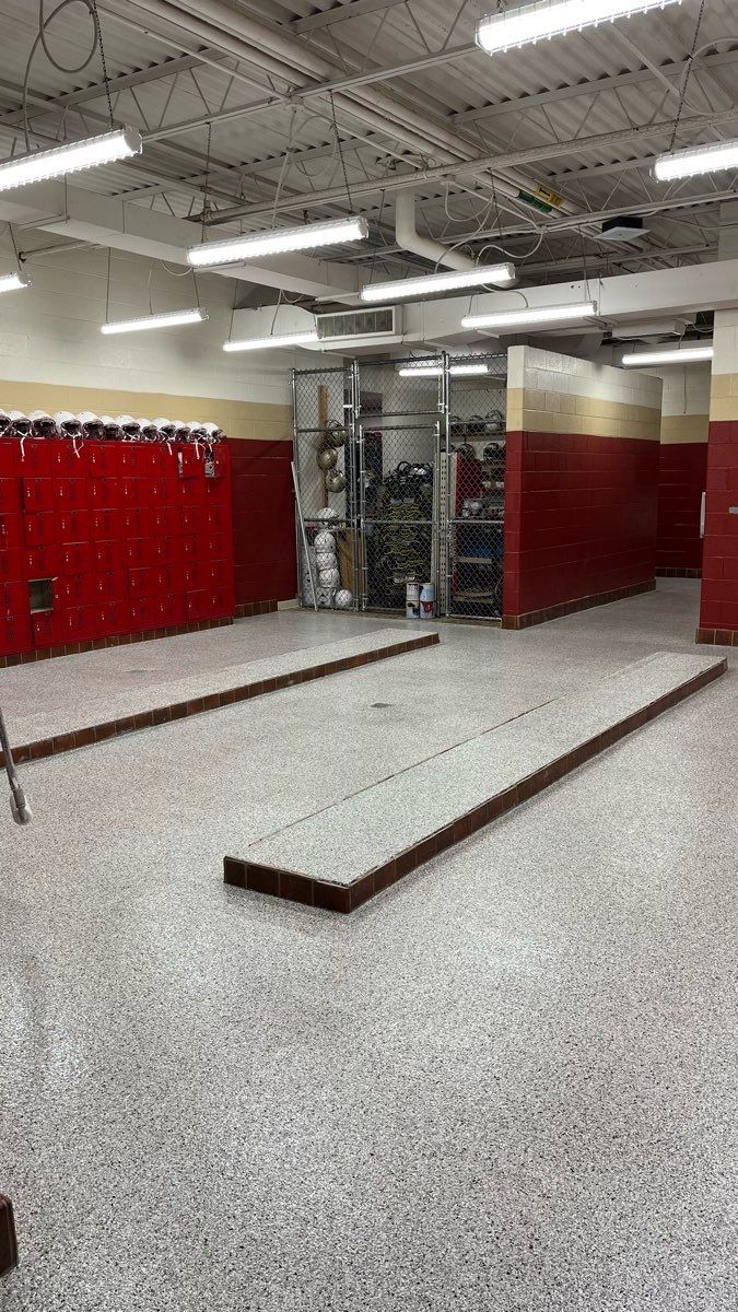 Commercial Floor Coating using Coyote by My Garage Floor Guys