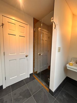 French Door Shower using Tempered Shower Glass