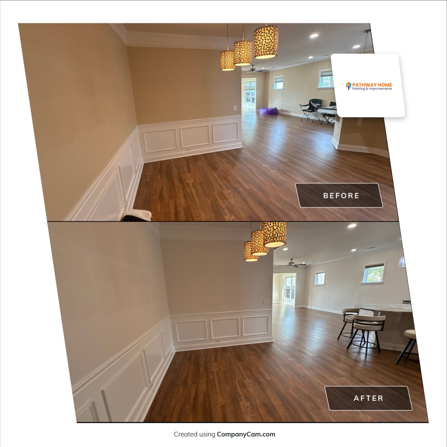 From Concern to Comfort: A Full Interior Transformation Done Right by Pathway Home Painting & Improvements