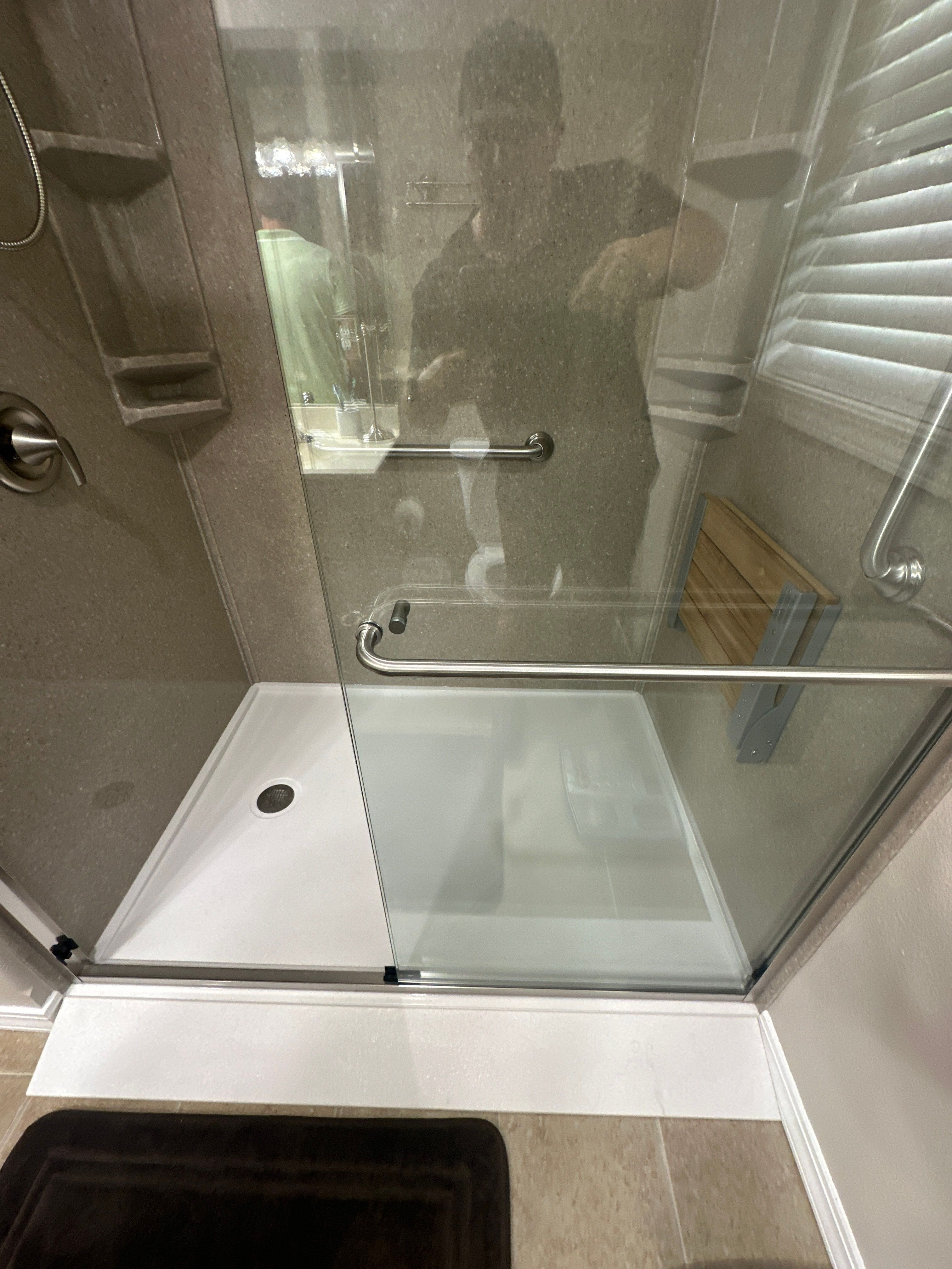 Master Bathroom Remodel for Retired Veteran by Kitchen Works LLC