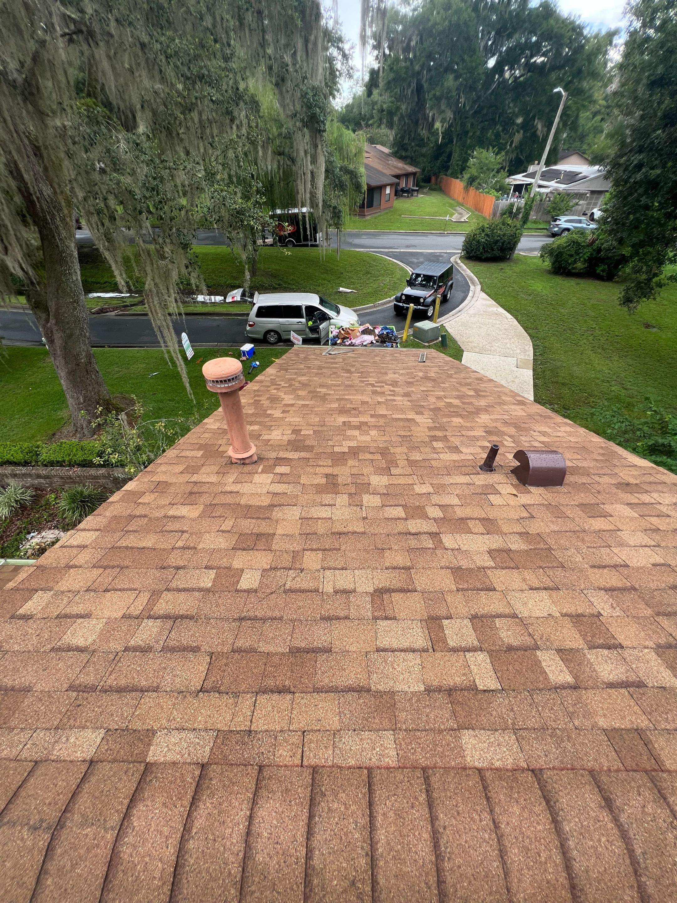 Townhouse Reroof in Gainesville, Florida by Brehm Roofing