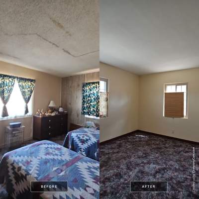Interior Painting with Popcorn Ceiling Removal