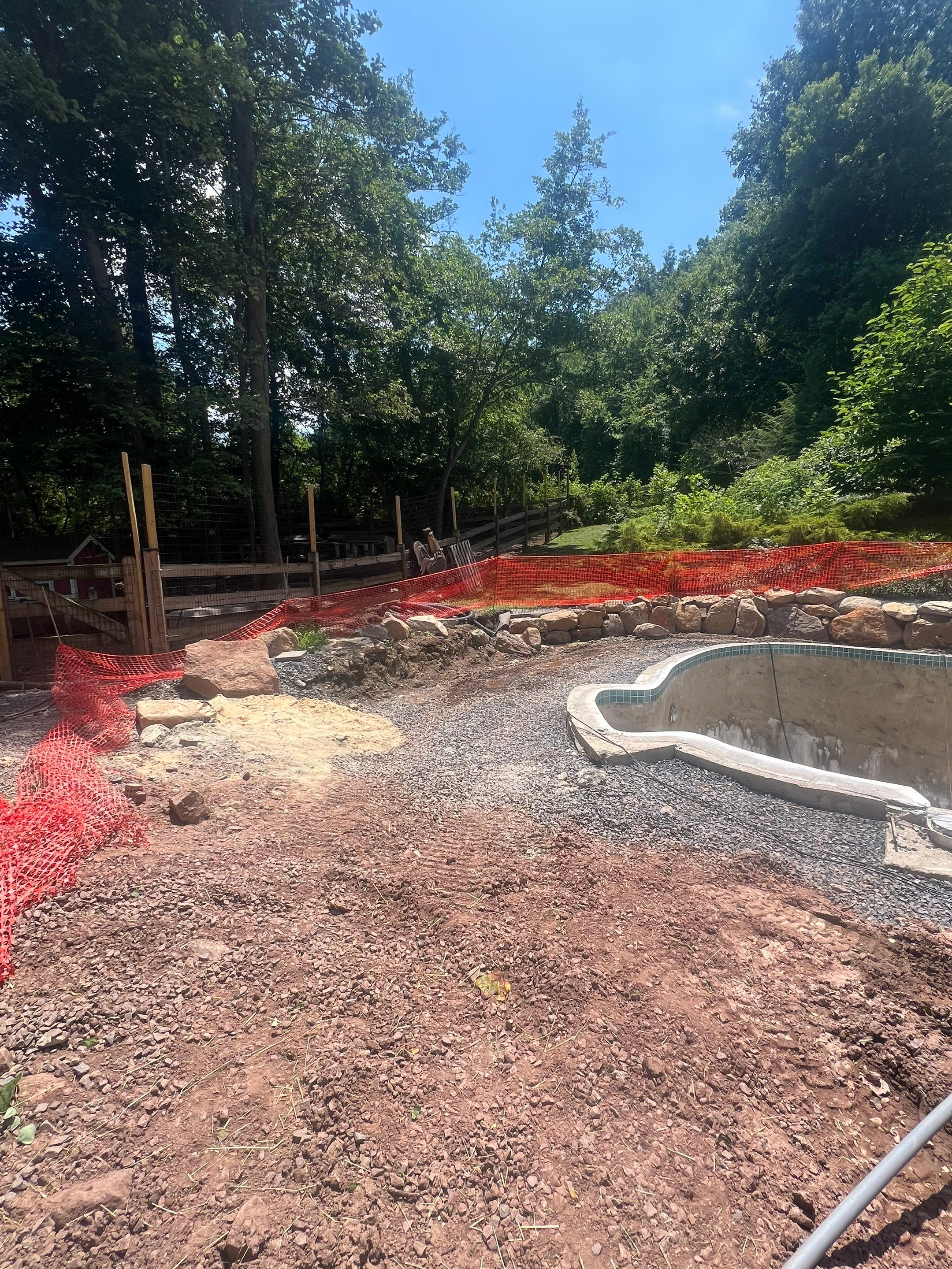 stamped concrete pool deck  by Architectural Concrete Design