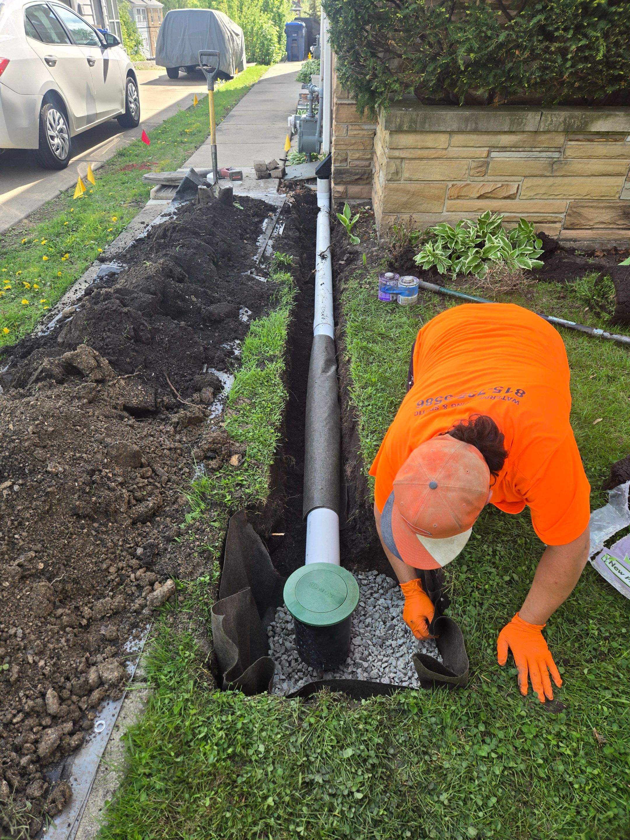 Downspout Discharge & Foundation Crack Injection by Allied Water Services