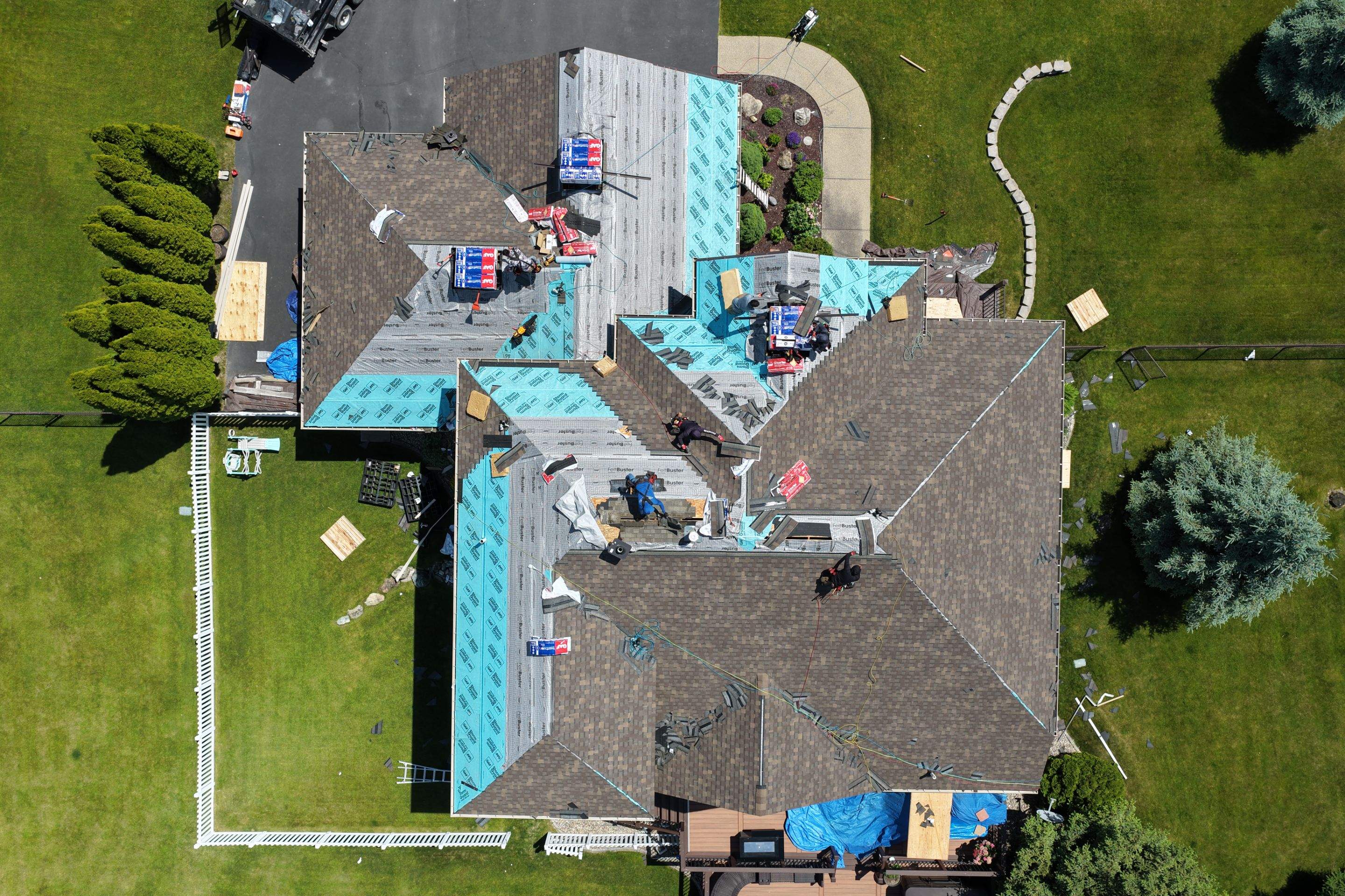 Roof Replacement using GAF Timberline HDZ - Chestnut Valley by Montana Roofing Solutions