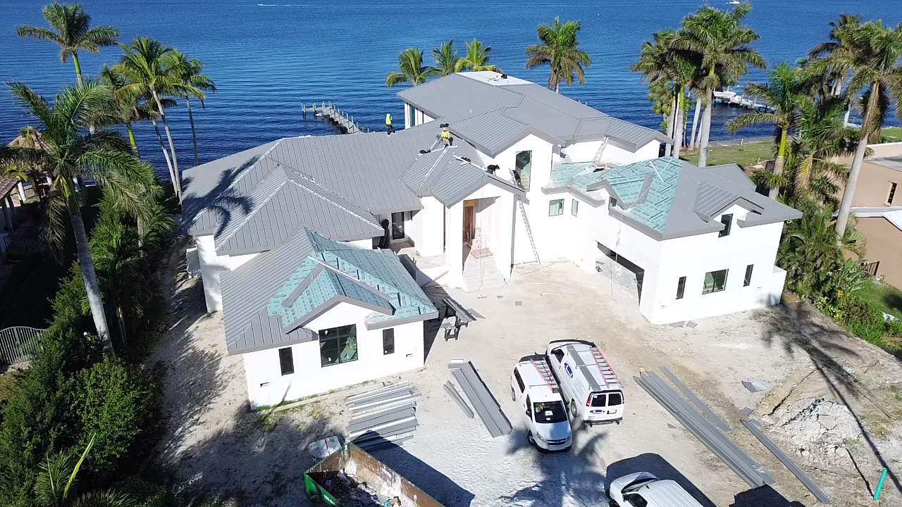 Residential New Construction Metal Installation in Fort Myers by International Roofing