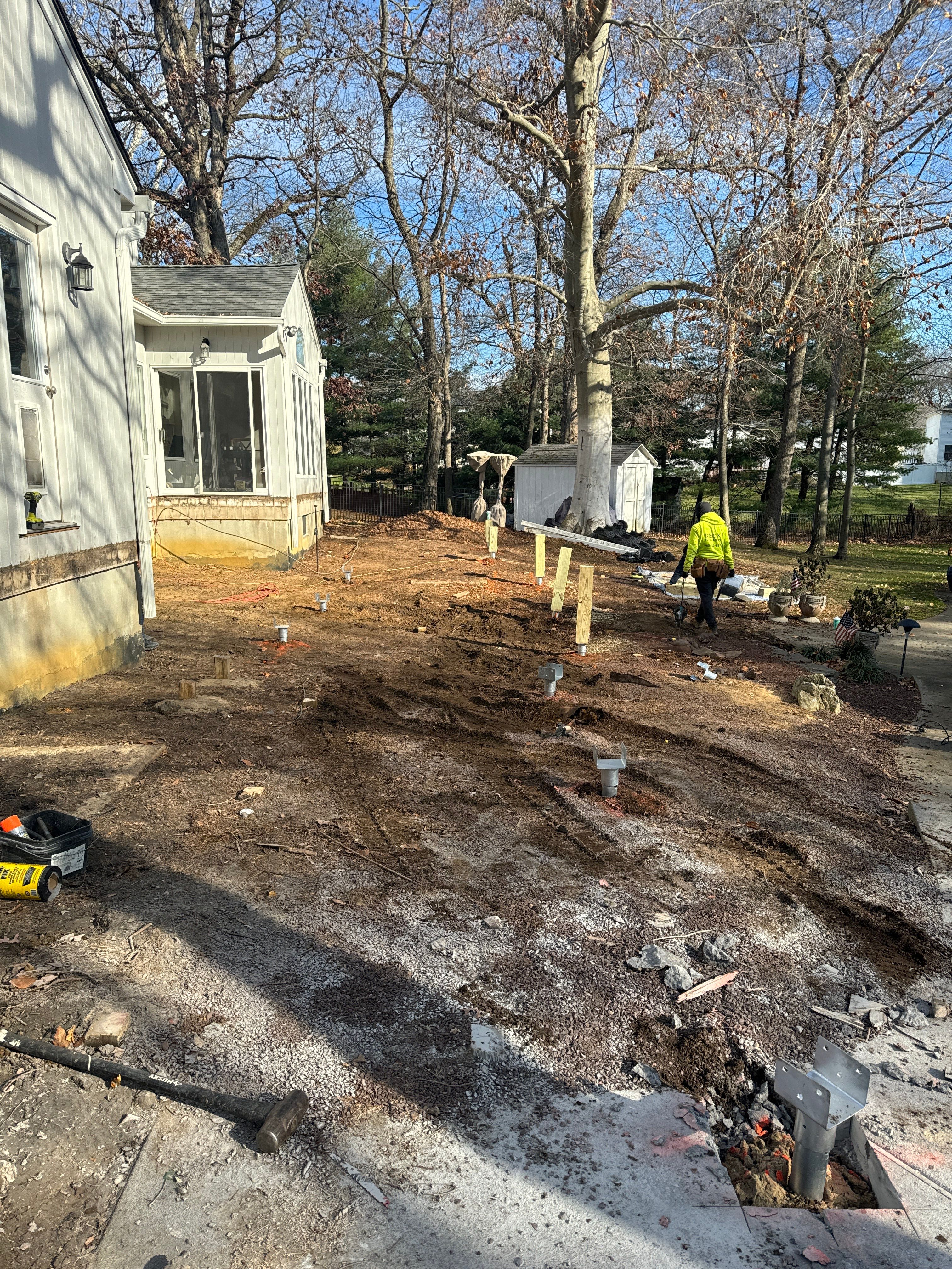New Deck with Porch In Marlboro by deck guardian
