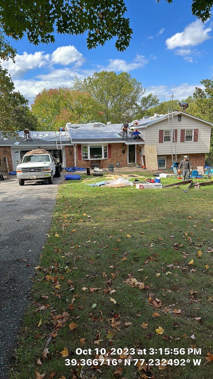 Residential Roofing Installation using Atlas Pinnacle Pristine Pewter Architectural Shingles by Frederick Roof Repair