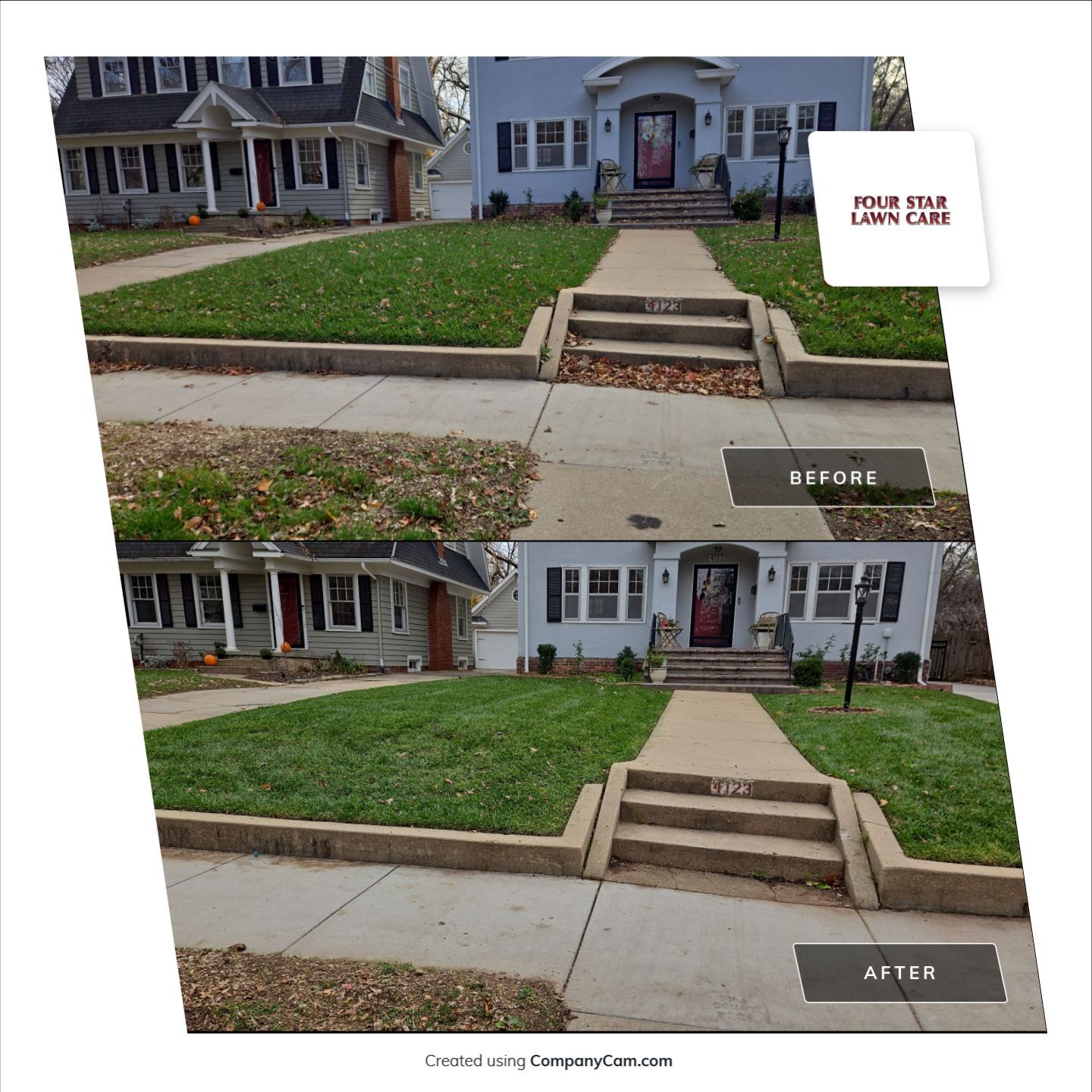 Project in Wichita by Four Star Lawn Care