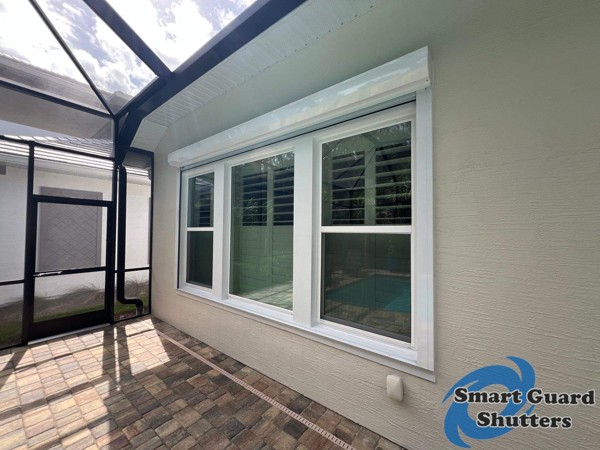 Rolling Shutter in White by Smart Guard Shutters