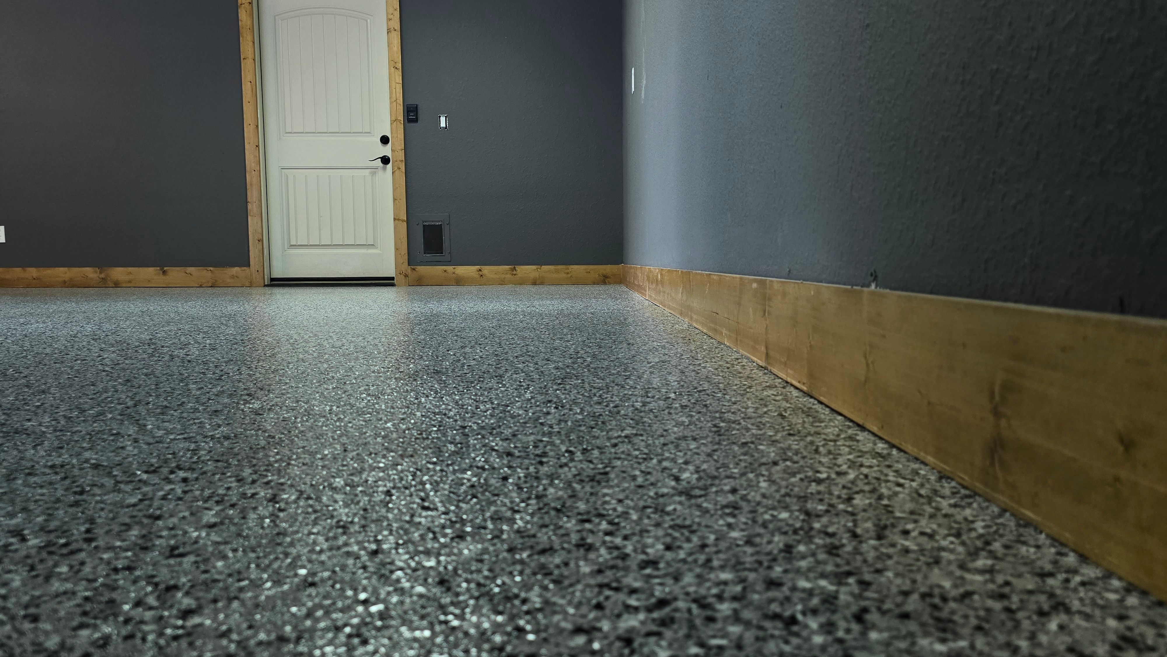 Garage using Houndstooth by Elite Floor Solutions