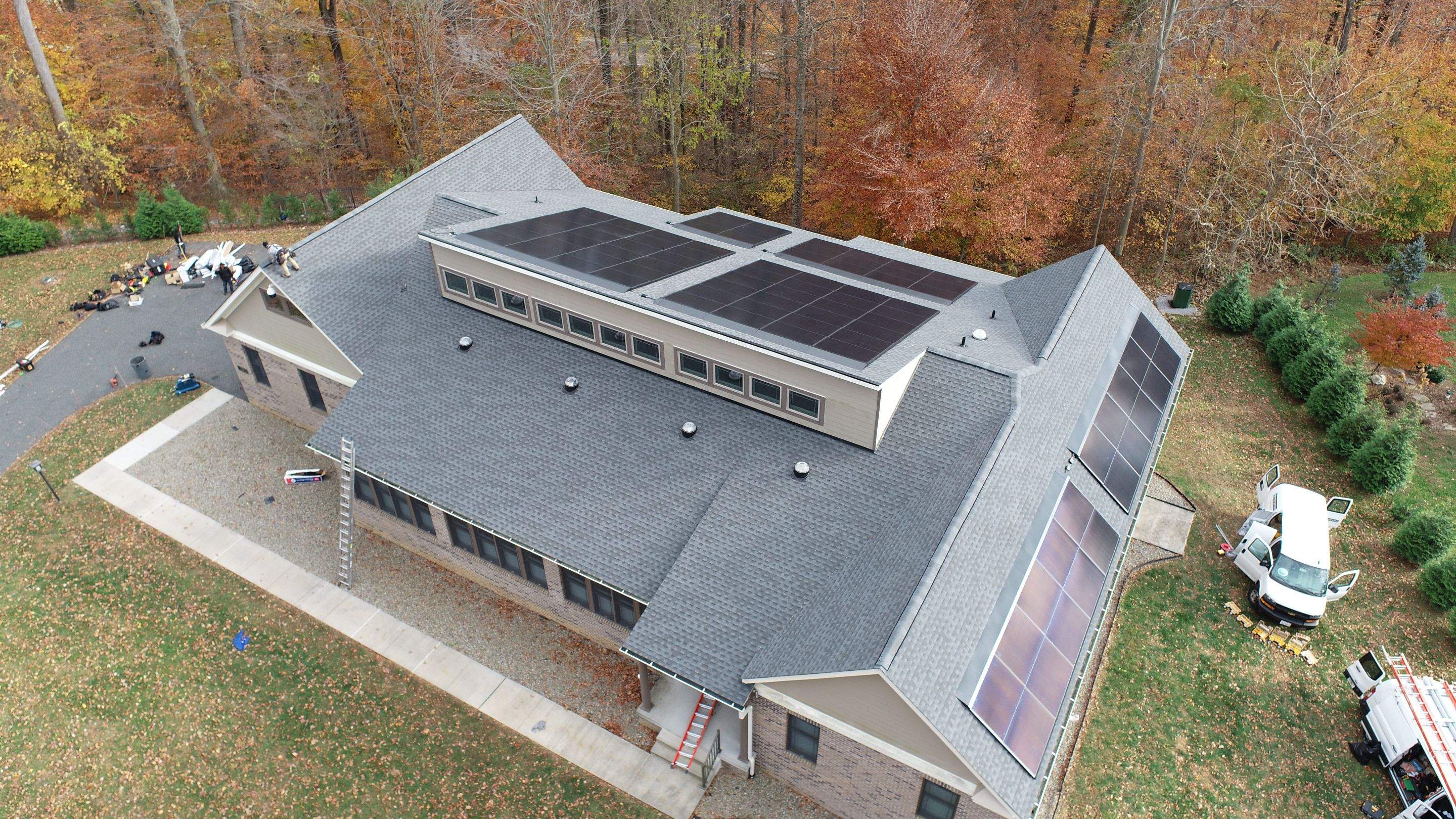 Solar Roof using GAF Decotech integrated panels by American Home Contractors