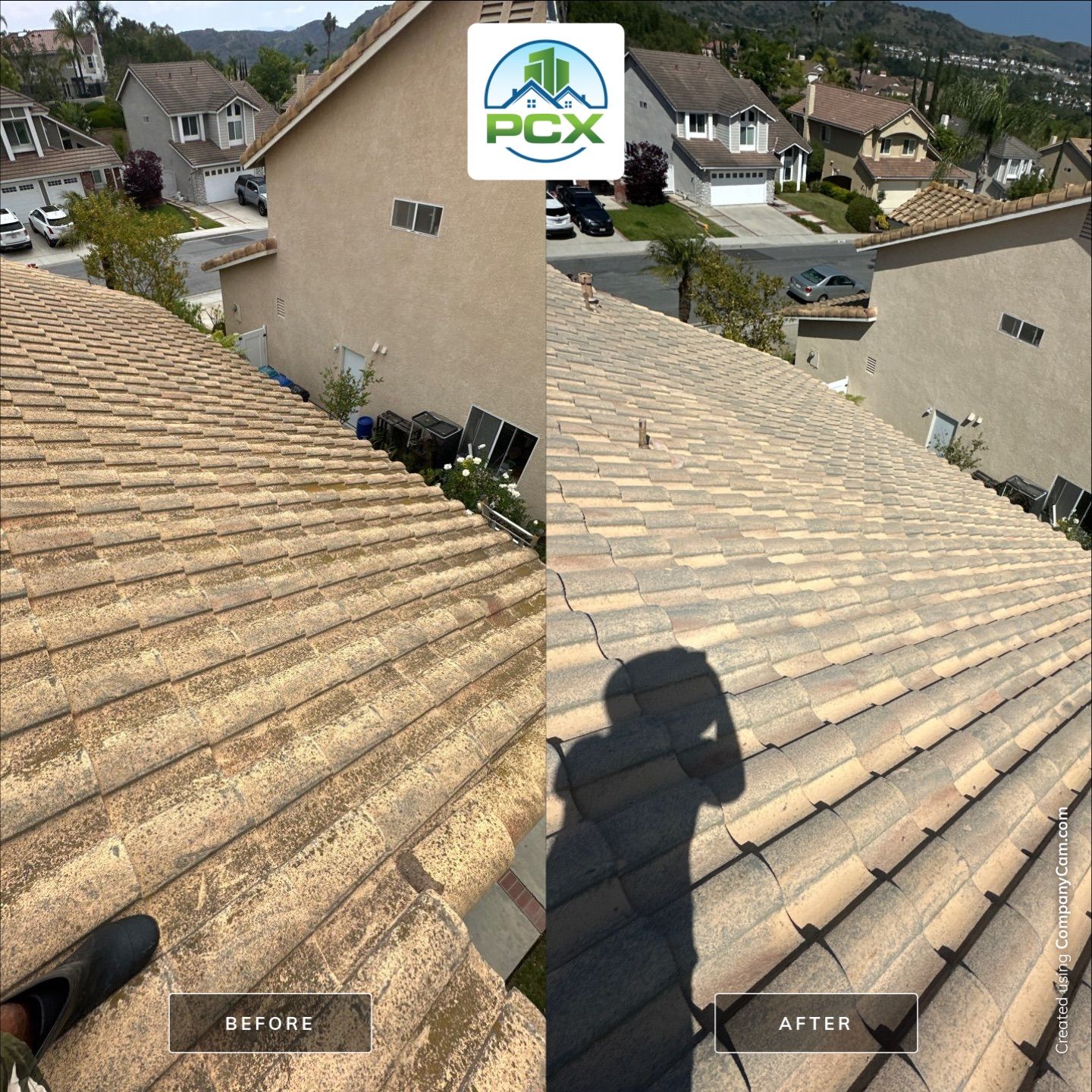 Roof Wash using Pressure Washer in Mission Viejo by Property Cleaning Experts, LLC