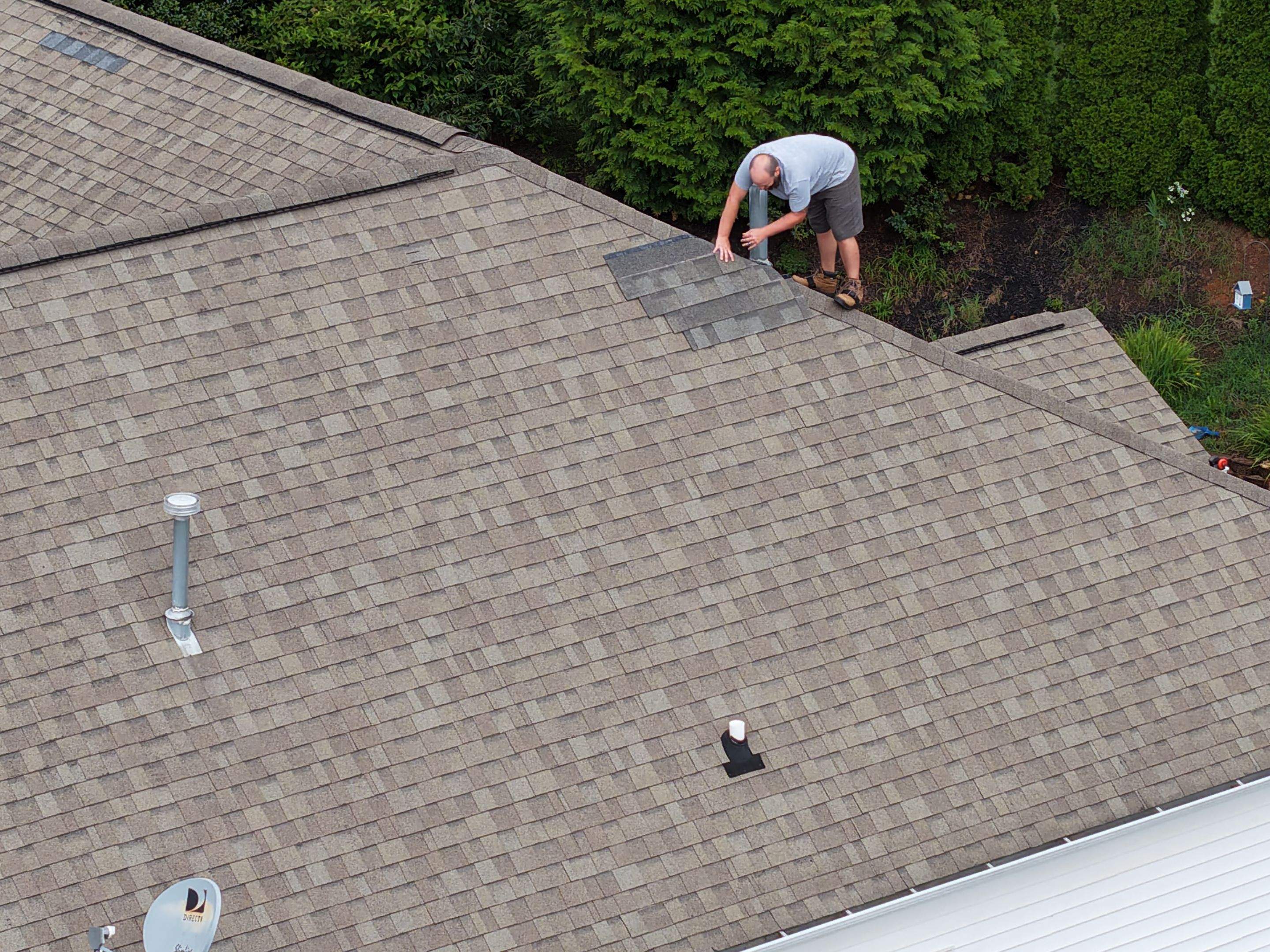 Residential Roof Replacement using CERTAINTEED LANDMARK AR WEATHERWOOD, captured on Aug 22, 2025 with CompanyCam.