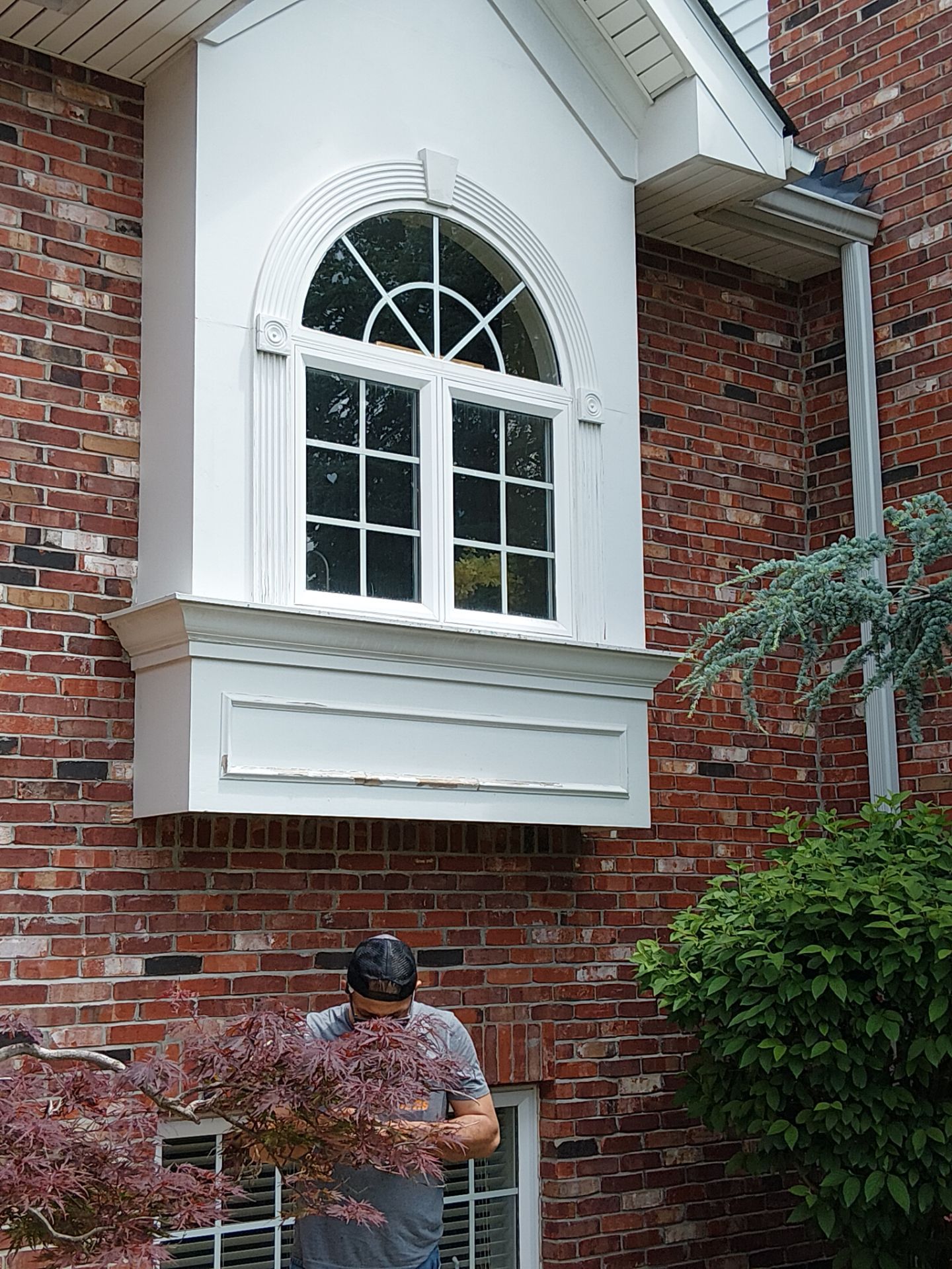2nd-Story Exterior Trim Paint Repair – Chesterfield, MO by Legendary Services Company LLC.