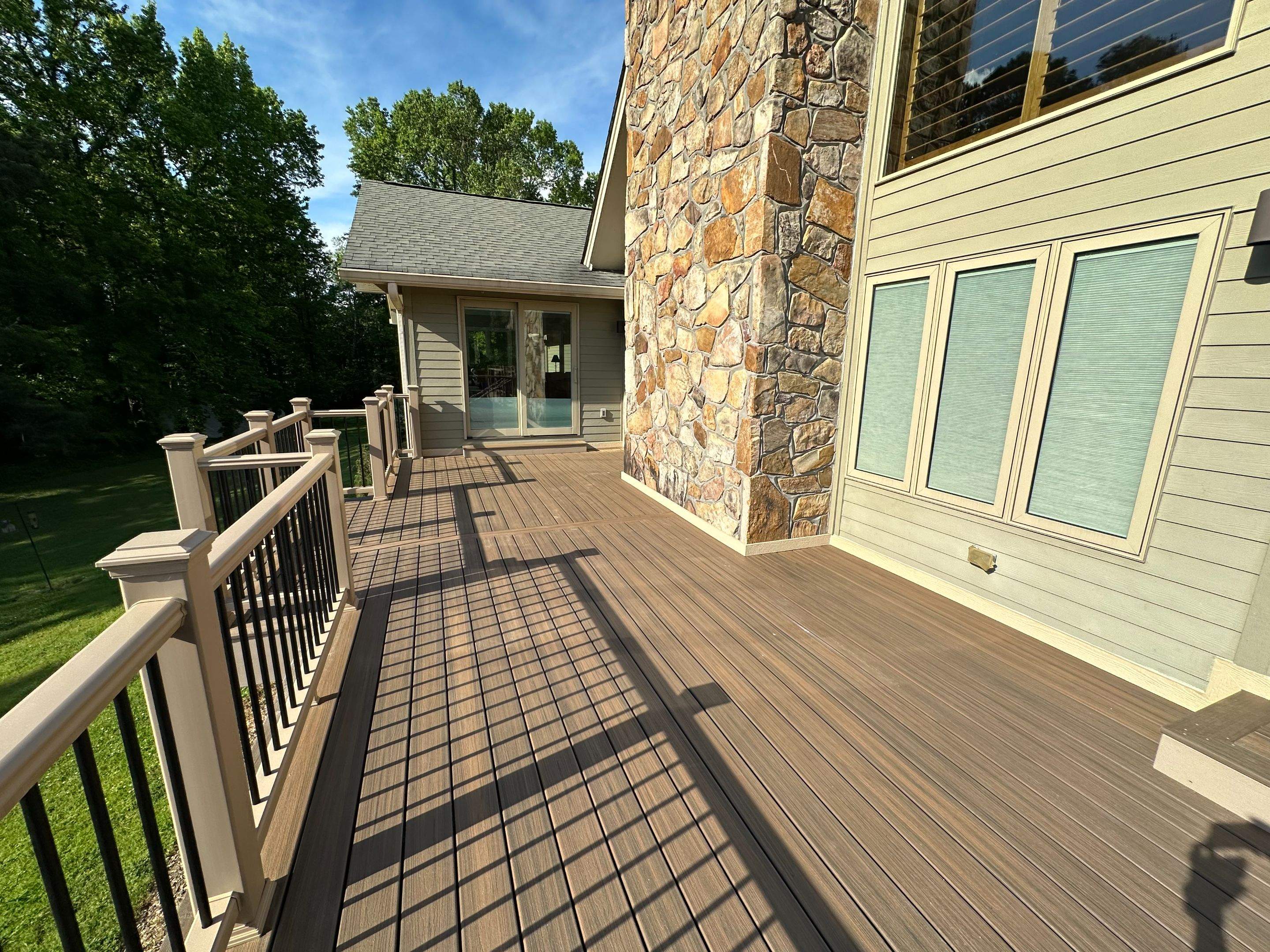 Dewey Deck Rebuild with Awning in Buford by Craftsman Deck Builders