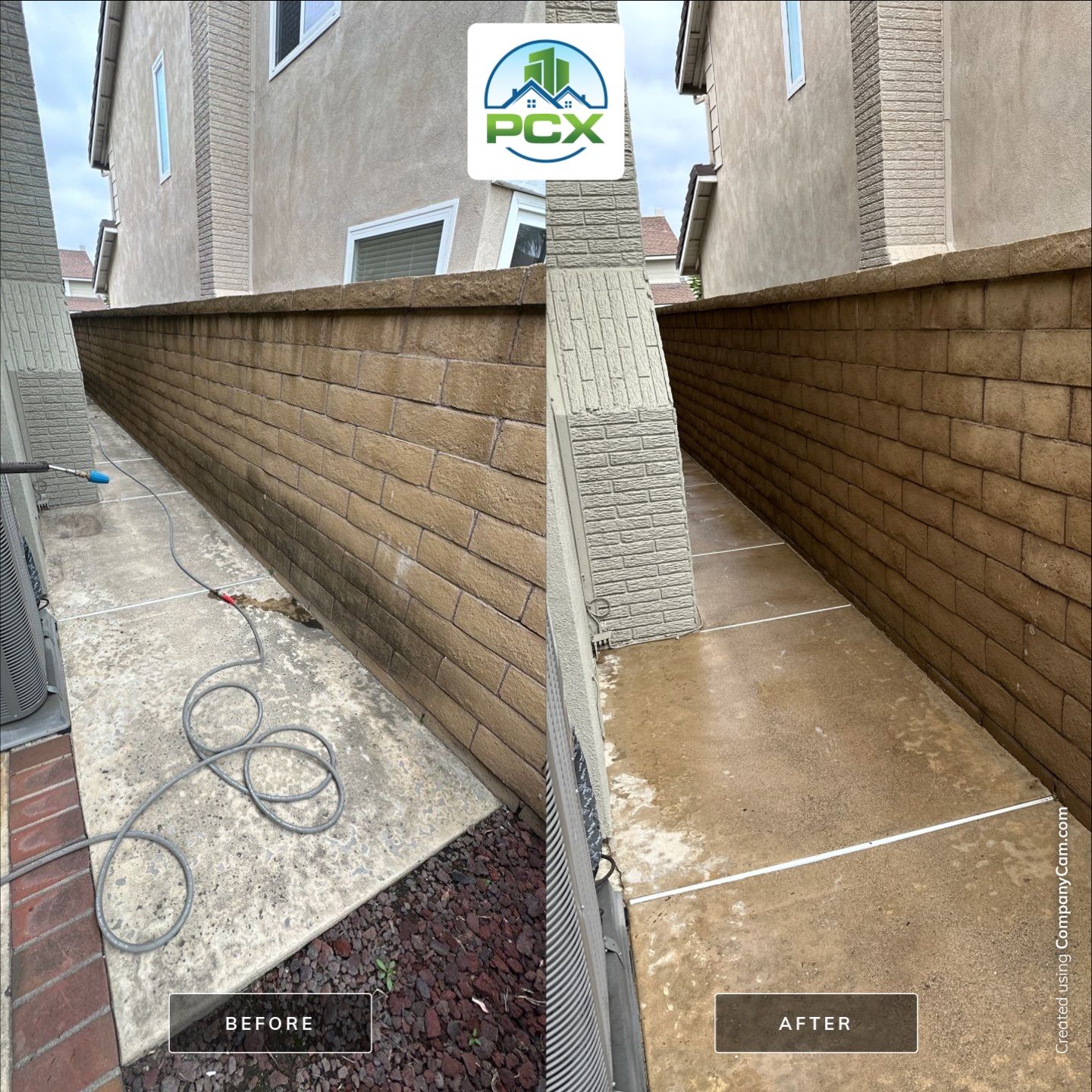 Patio, Walkway, and Brick Wall Pressure Washing in Lake Forest by Property Cleaning Experts