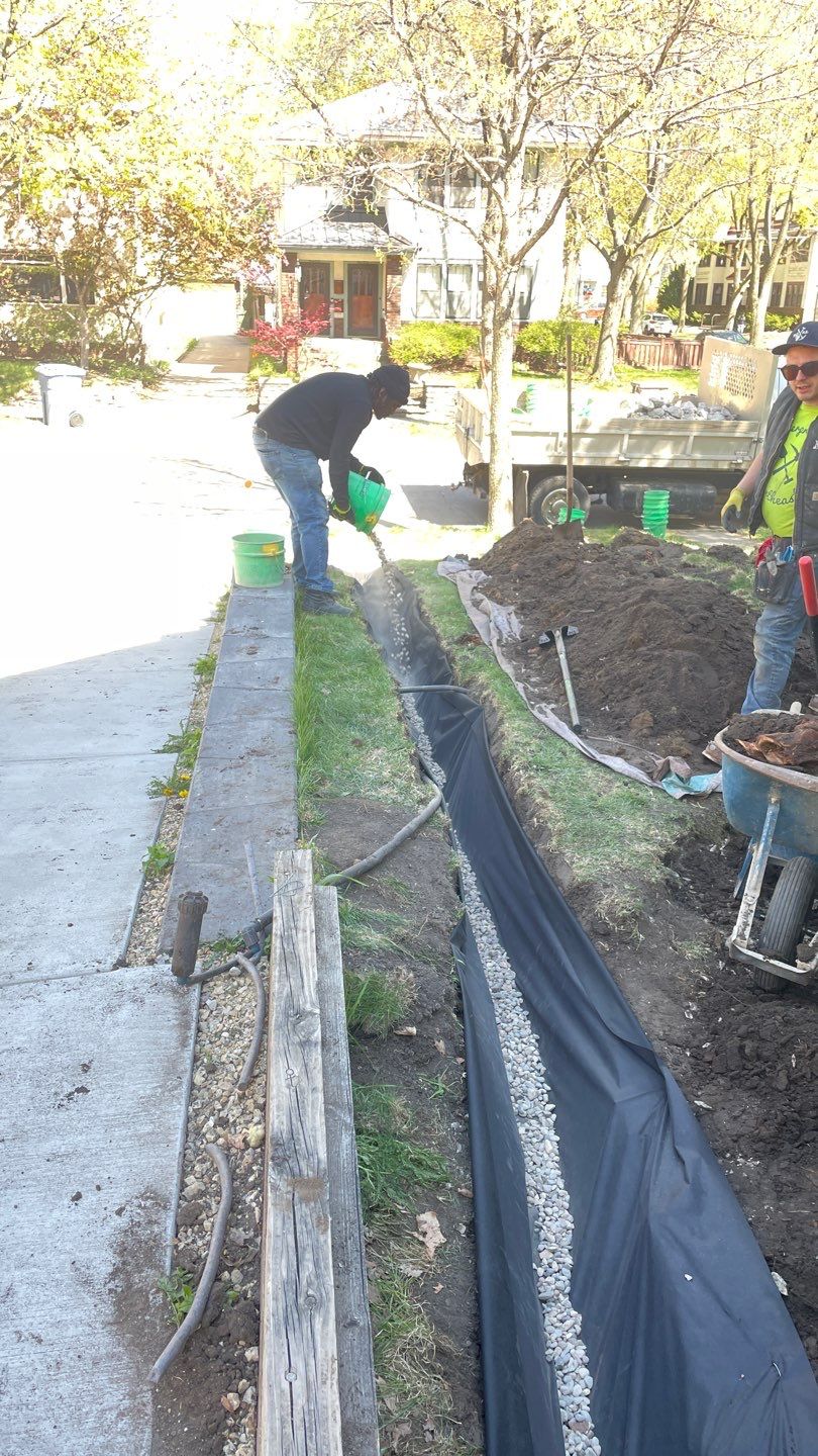 Foundation Drainage Board & French Drain in Southwest Minneapolis by Waterproofing Northeast
