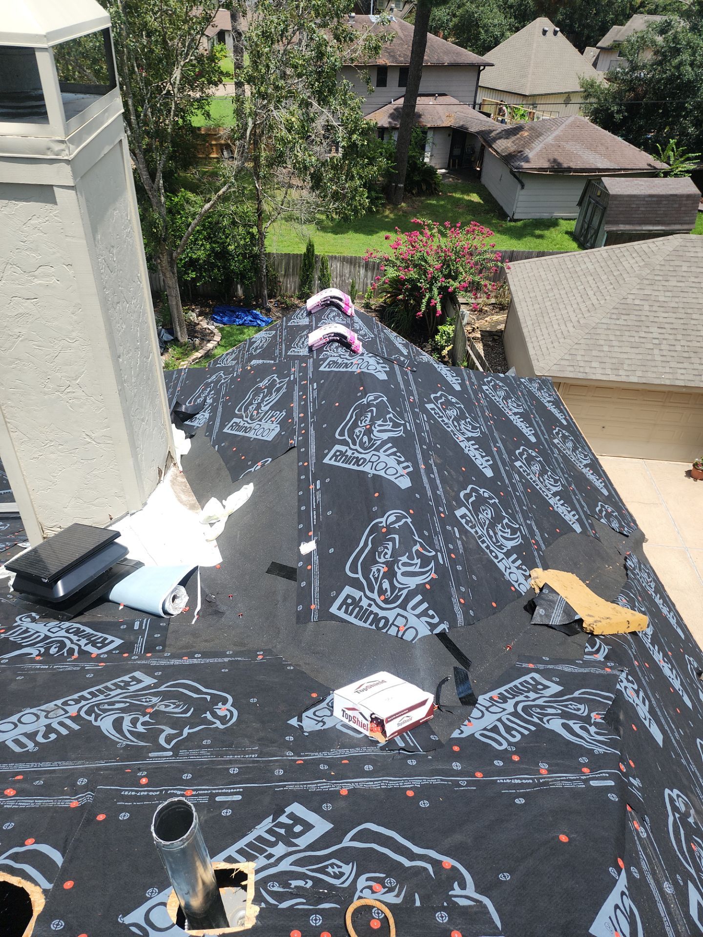Residential Roofing Installation using Owen's Corning Duration (Lifetime) Shingles by Roof Repair Company