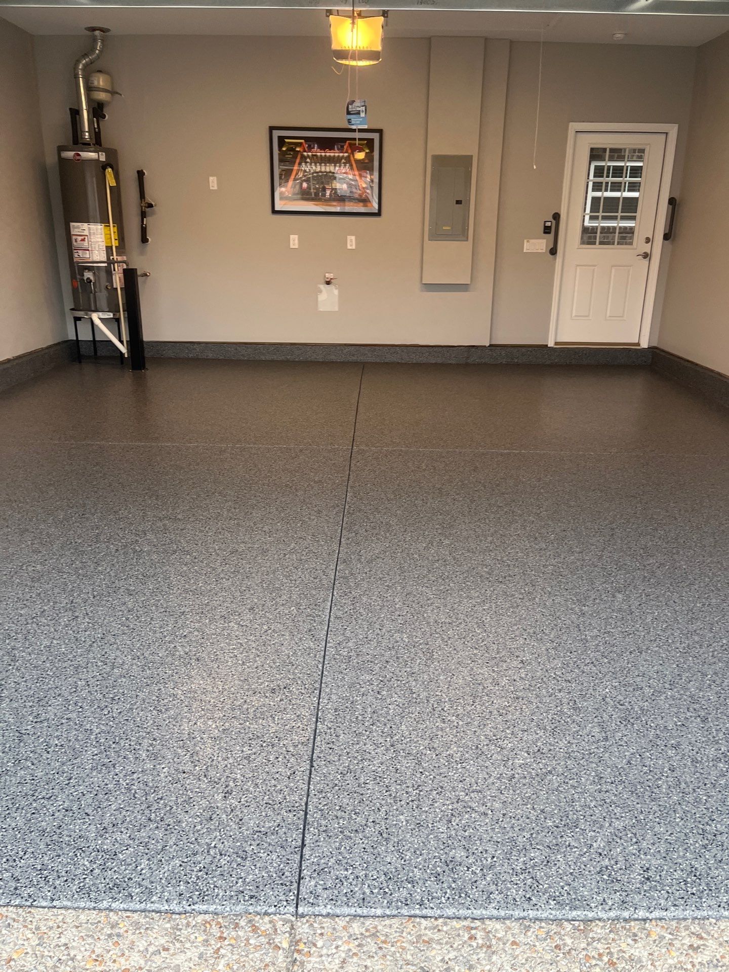 Garage Floor Coating using Nightfall by My Garage Floor Guys