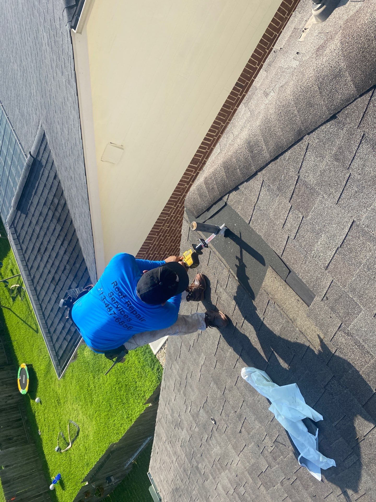 Hail Damage using Owen's Corning Duration (Lifetime) Shingles by Roof Repair Company