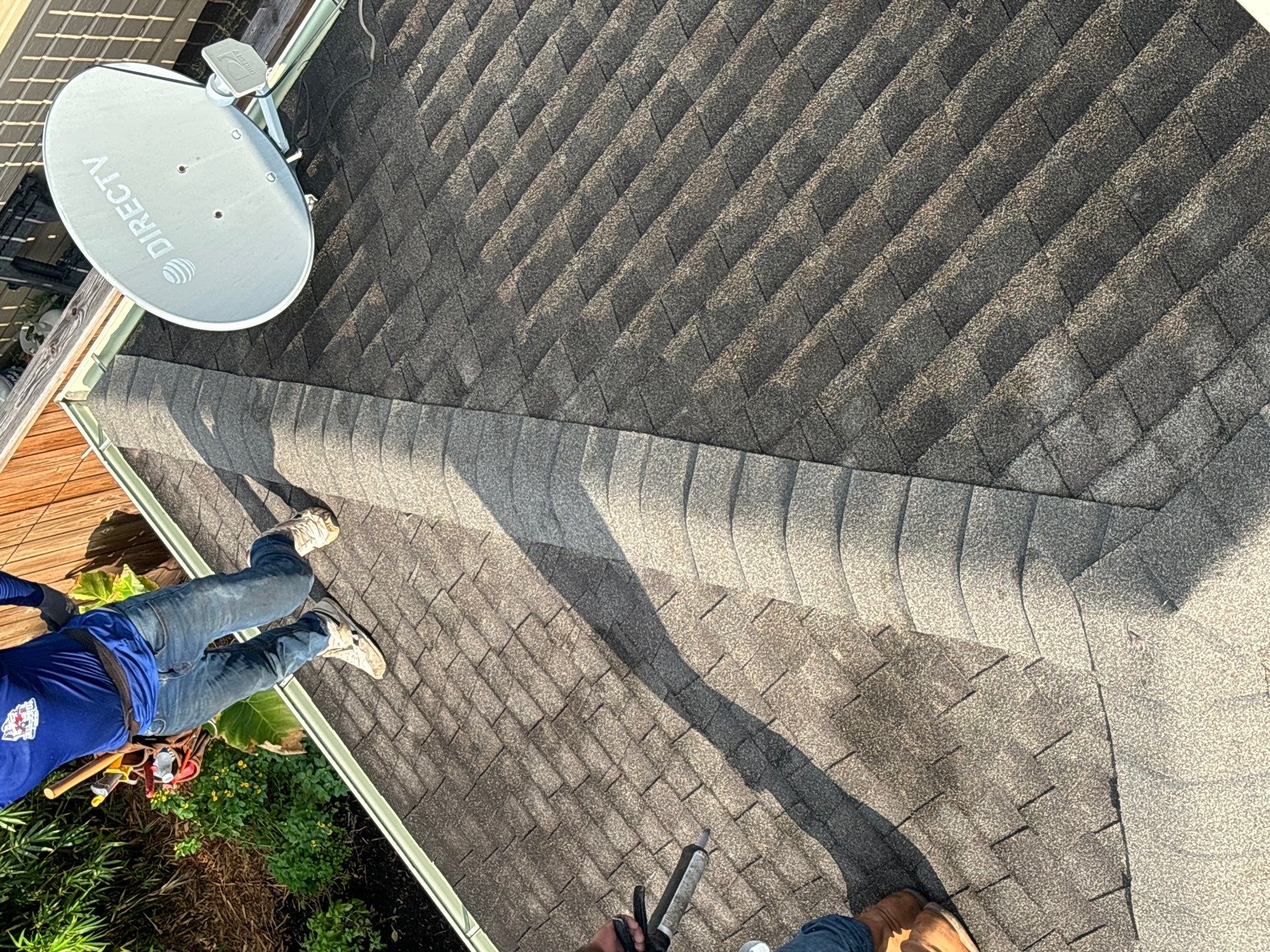 Hail Damage using Owen's Corning Duration (Lifetime) Shingles by Roof Repair Company