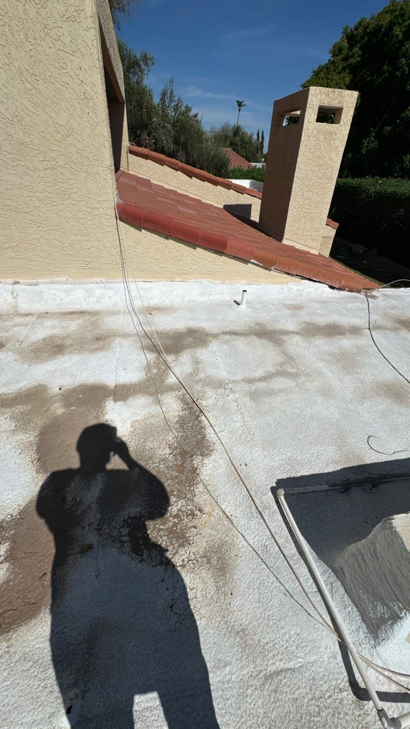 Re-coat & Tile Job by All Storm Roofing & Construction