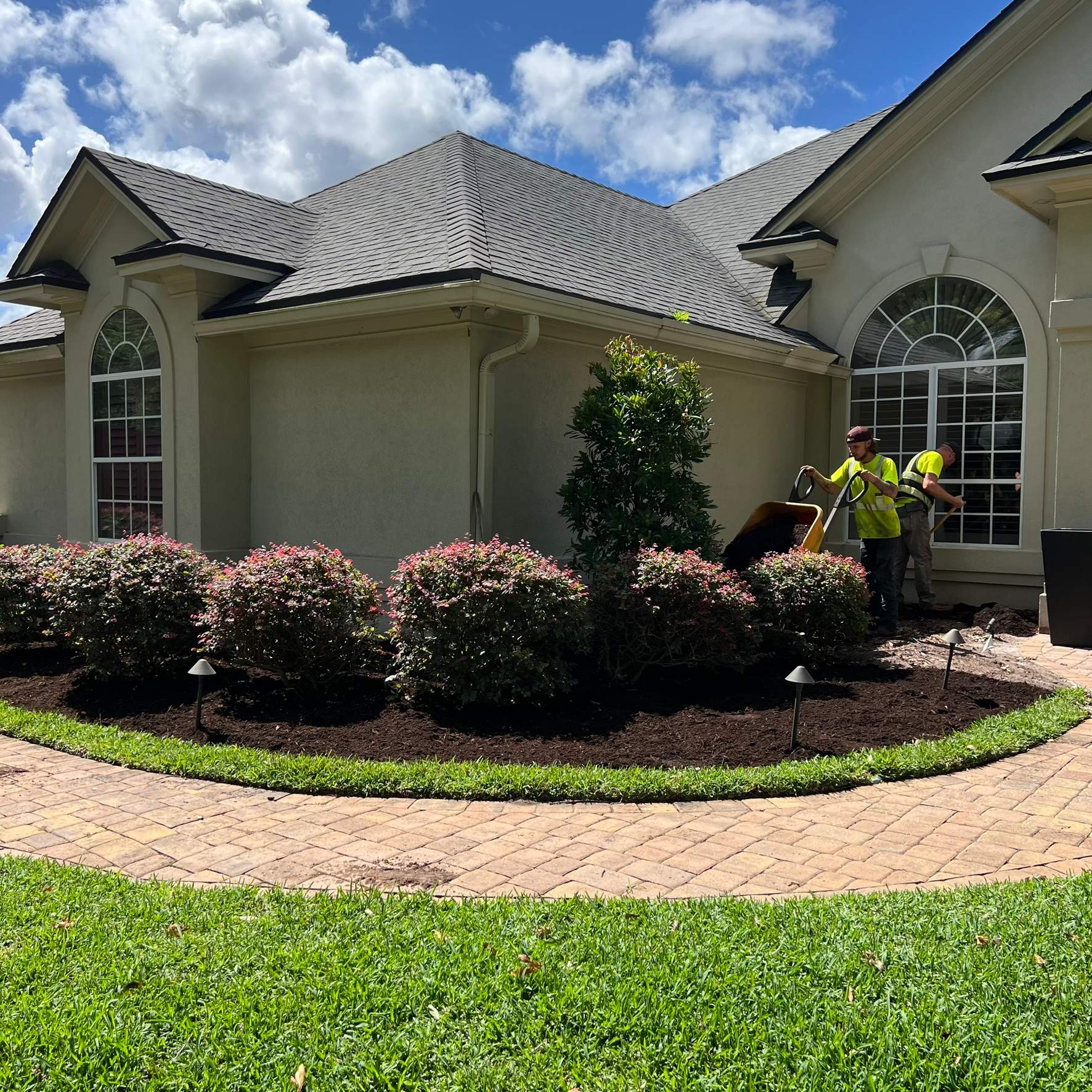 Plant & Mulch Installation | Deerwood Country Club by ProGreen Services
