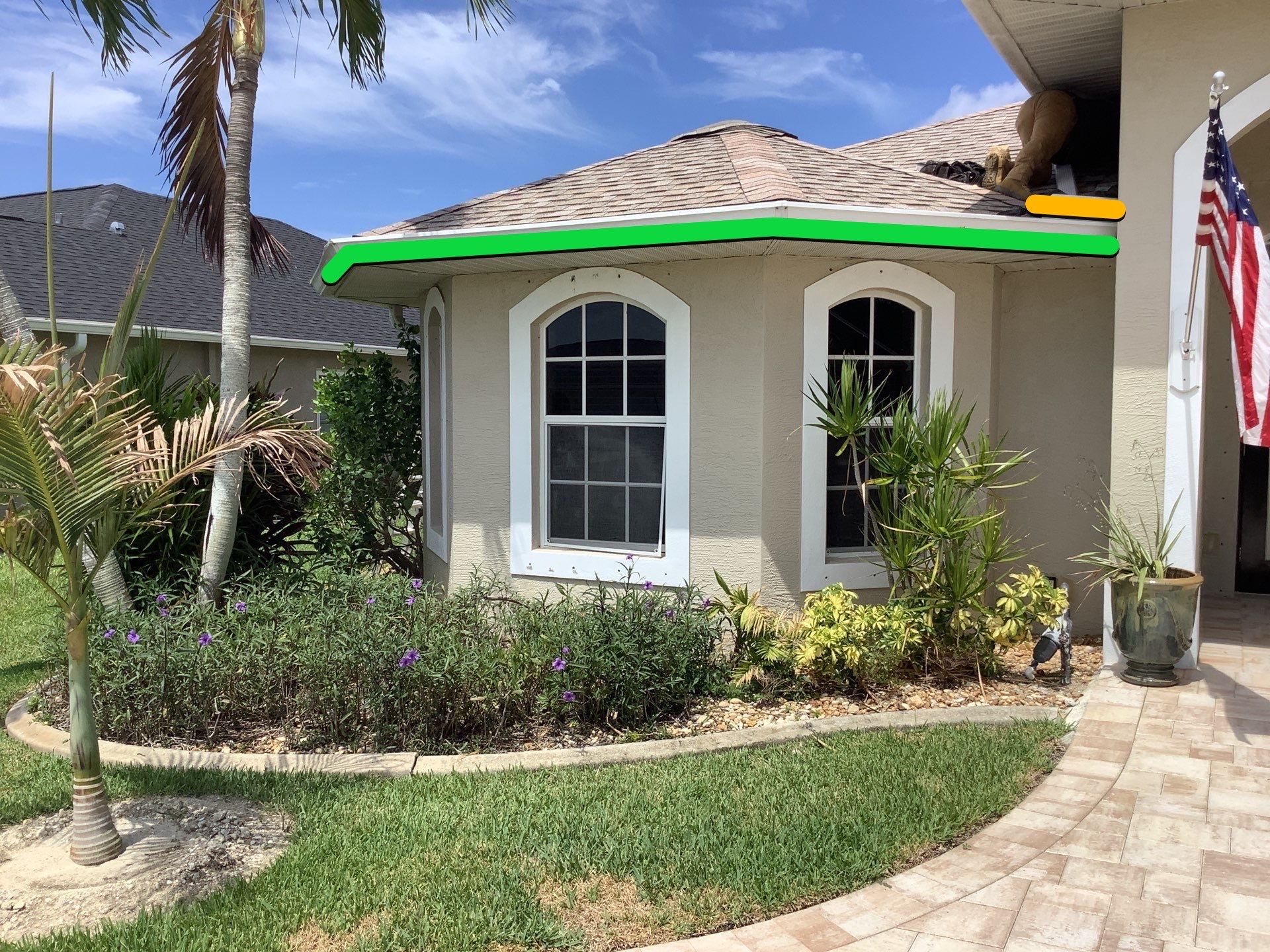 Soffit and Fascia Installation using Vinyl Soffit by Gutter Professors