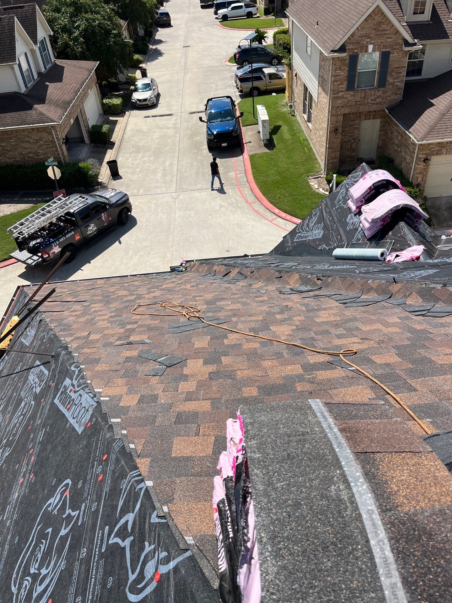 Residential Roofing Installation using Owen's Corning Duration (Lifetime) Shingles by Roof Repair Company