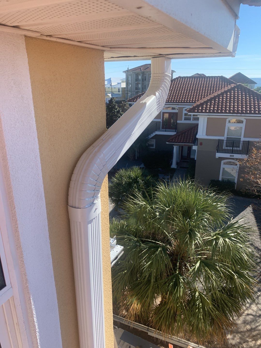 Three-Story Home Gutter Installation using K-Style Seamless Gutters by Gutter Professors