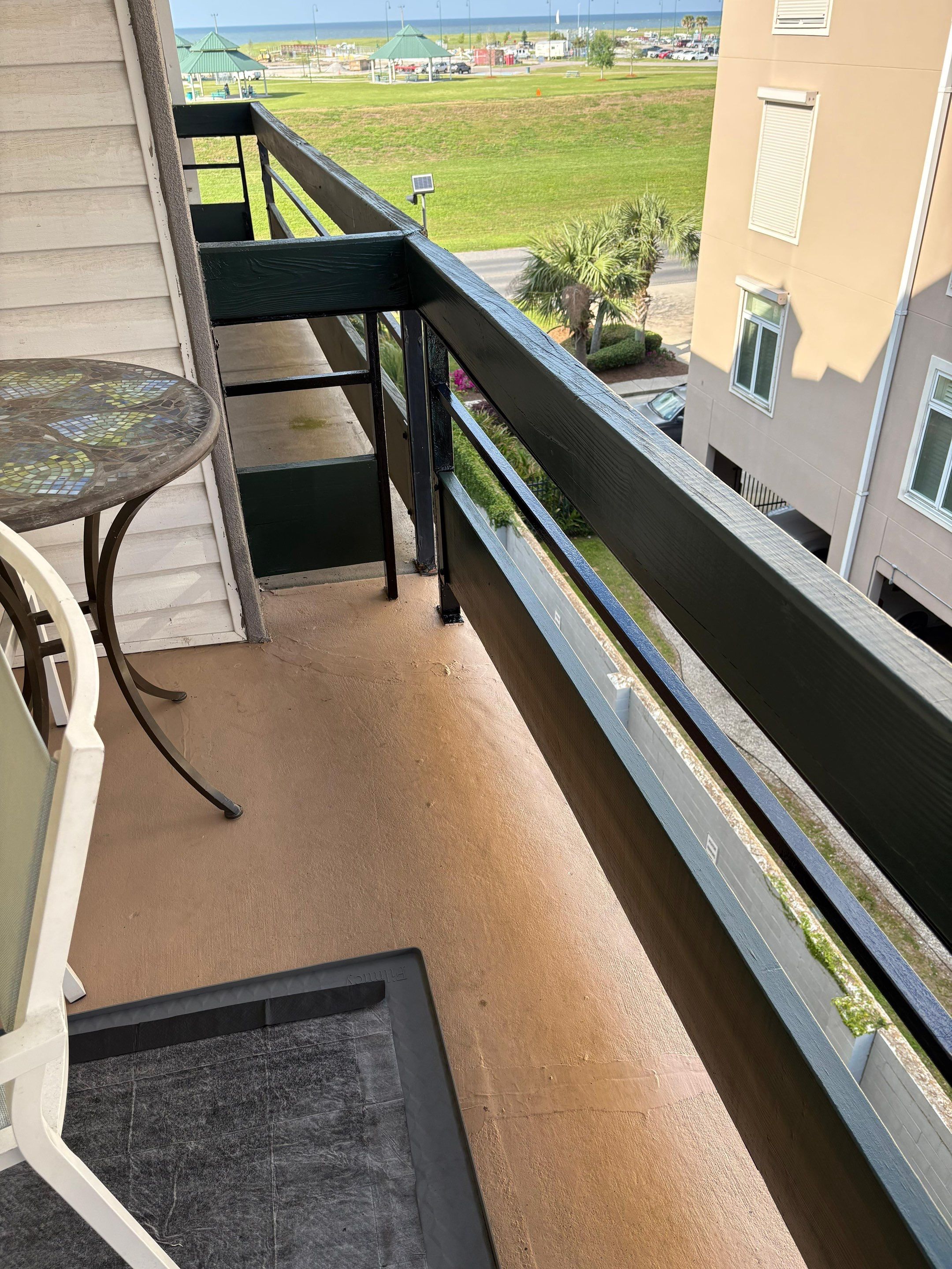 Wood Balcony Railing Replacement in Metairie by King Cole Construction