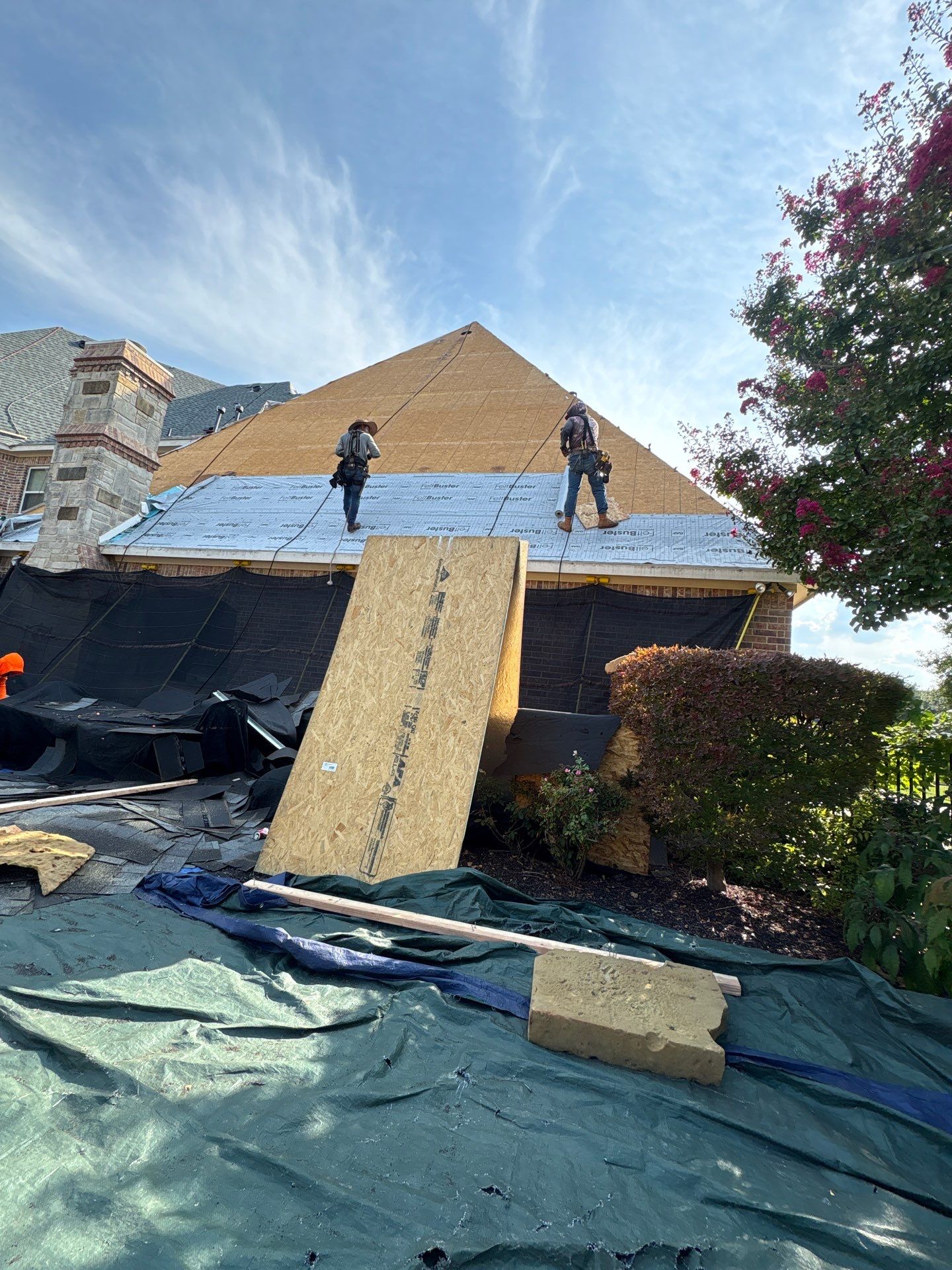 Southlake Texas Estate - Roof, Copper Awning and Gutter Project by First United Roofing & Construction