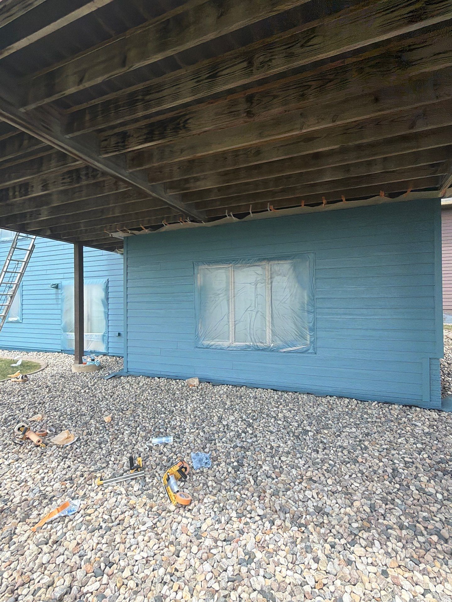 Full Exterior Siding Paint Restoration and Refresh in Garretson by Select Painting, Coatings & Garage Cabinets